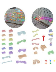 MASTERKIDZ Zestaw Konstrukcyjny Tor dla Piłek Tablica STEM 209elementów