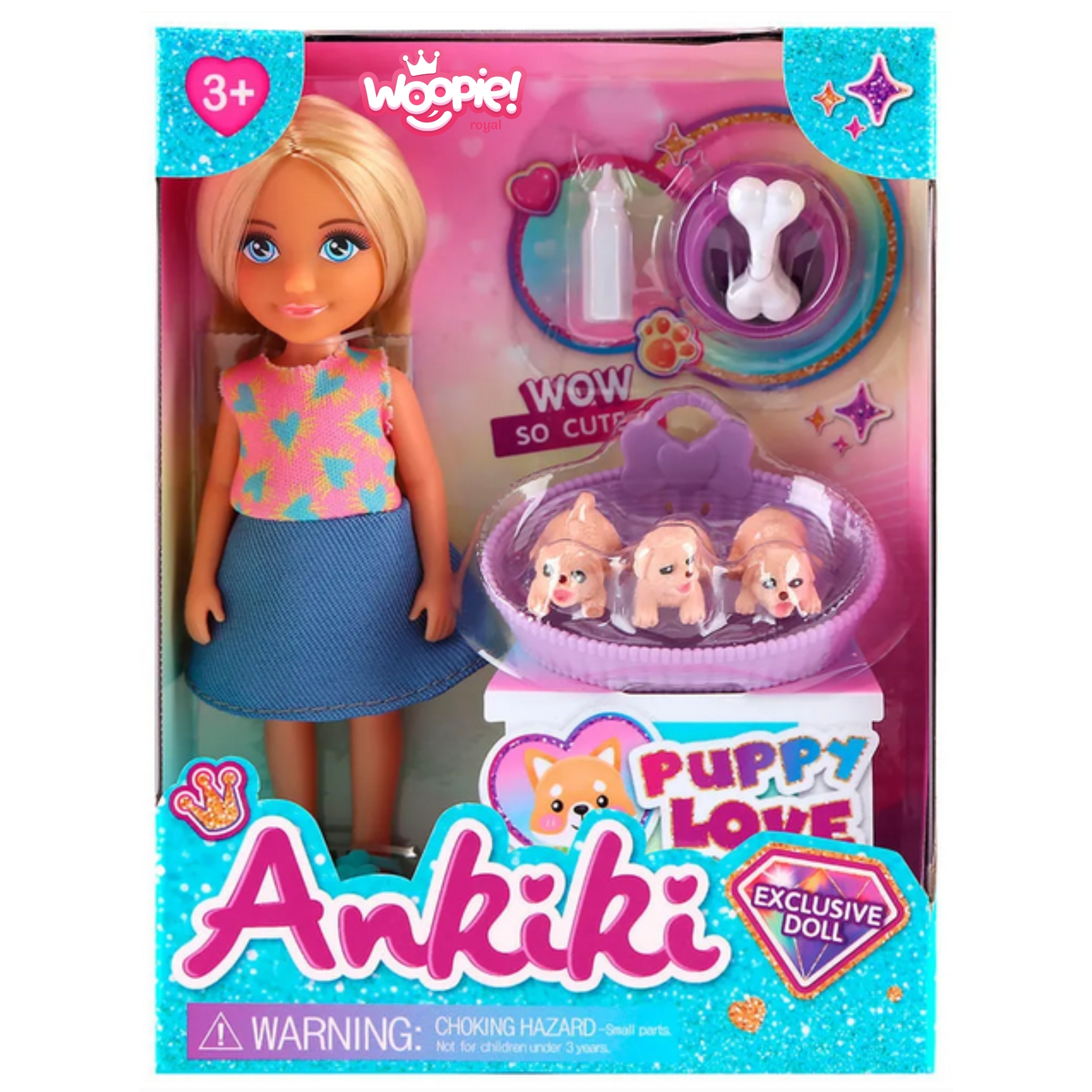 Royal zestaw laleczka z uroczymi szczeniaczkami i akcesoriami - 3 z 3