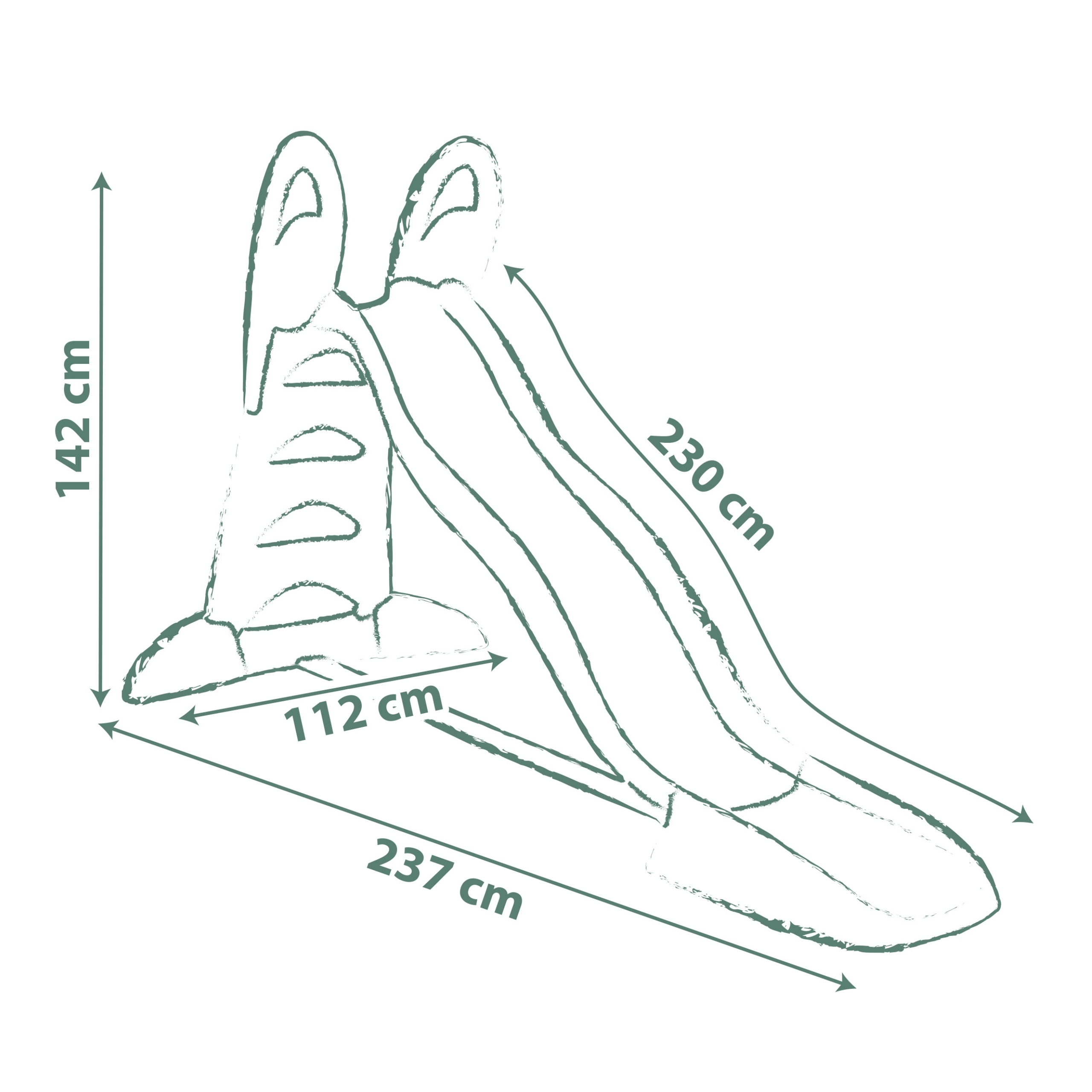 Life zjeżdzalnia dla dzieci xl 230cm - 7 z 8