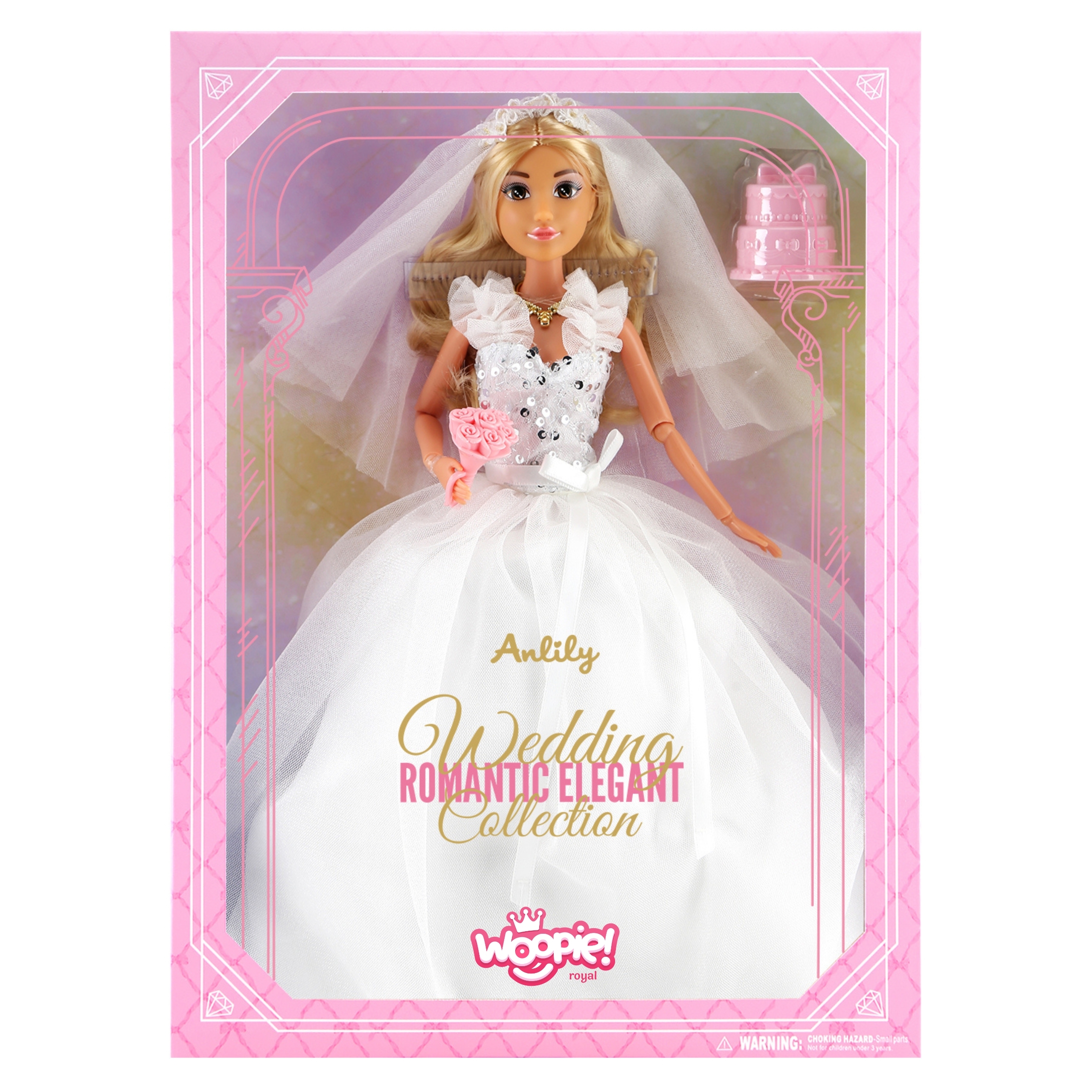 Lalka lily 30 cm panna młoda suknia ślubna akcesoria - 2 z 2