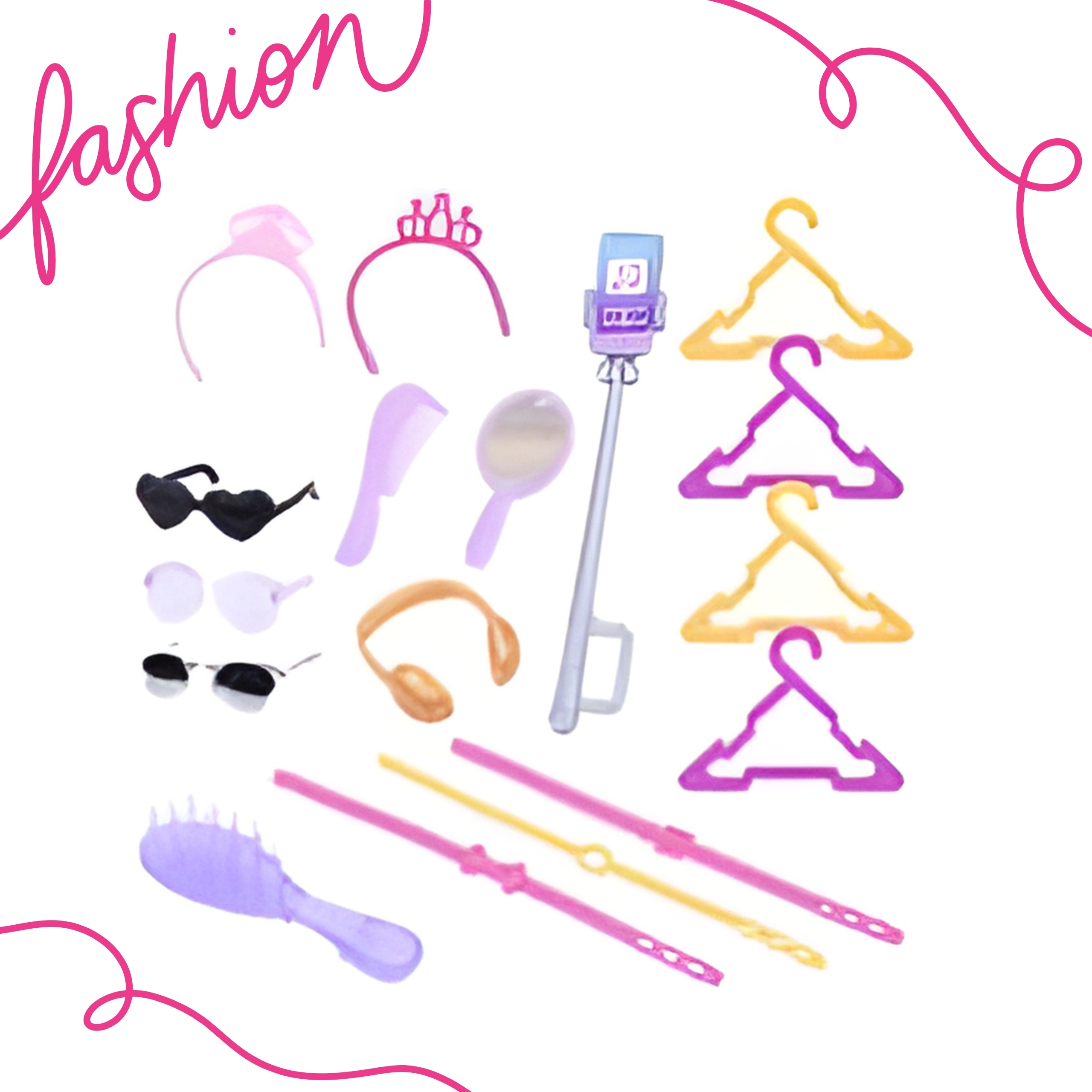 Lalka lili modelka stylistka modowa z akcesoriamii - 2 z 3