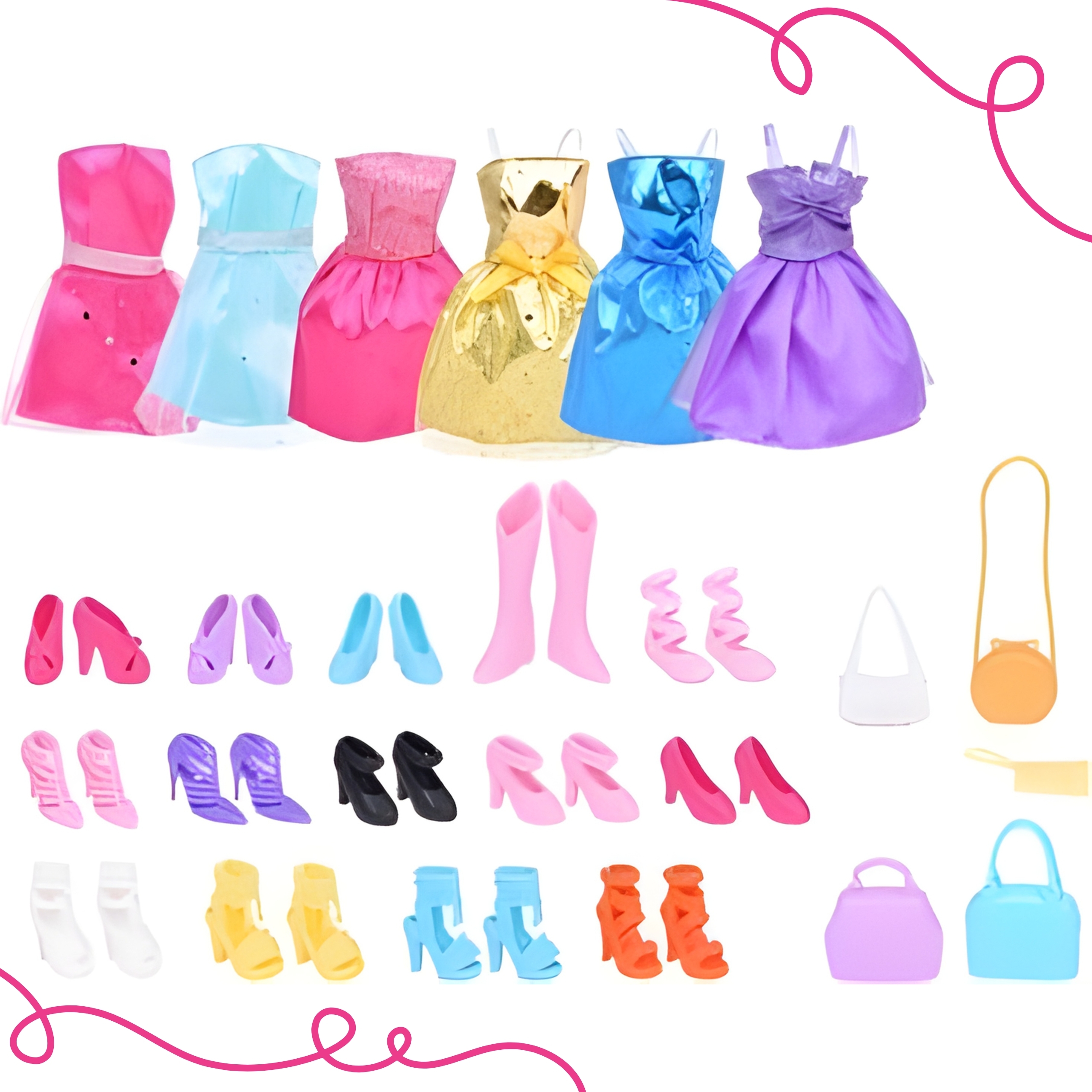 Lalka lili modelka stylistka modowa z akcesoriamii - 3 z 3