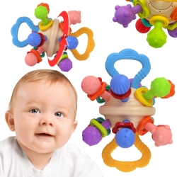 WOOPIE BABY Kolorowa Grzechotka w Kształcie Piłki 0m+