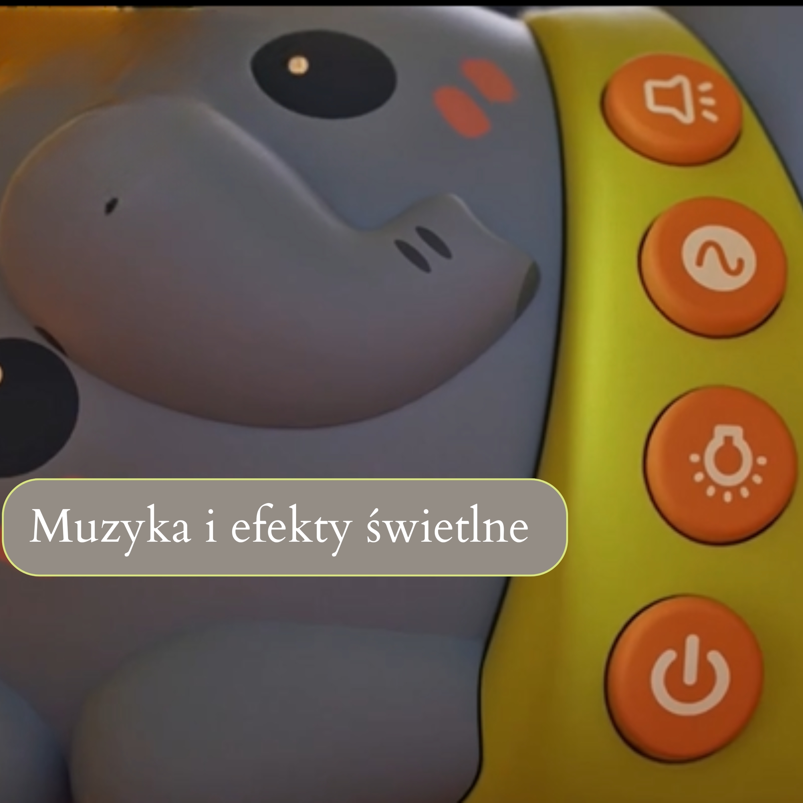 Projektor gwiazd rzutnik lampka nocna dla dzieci słonik - 3 z 5