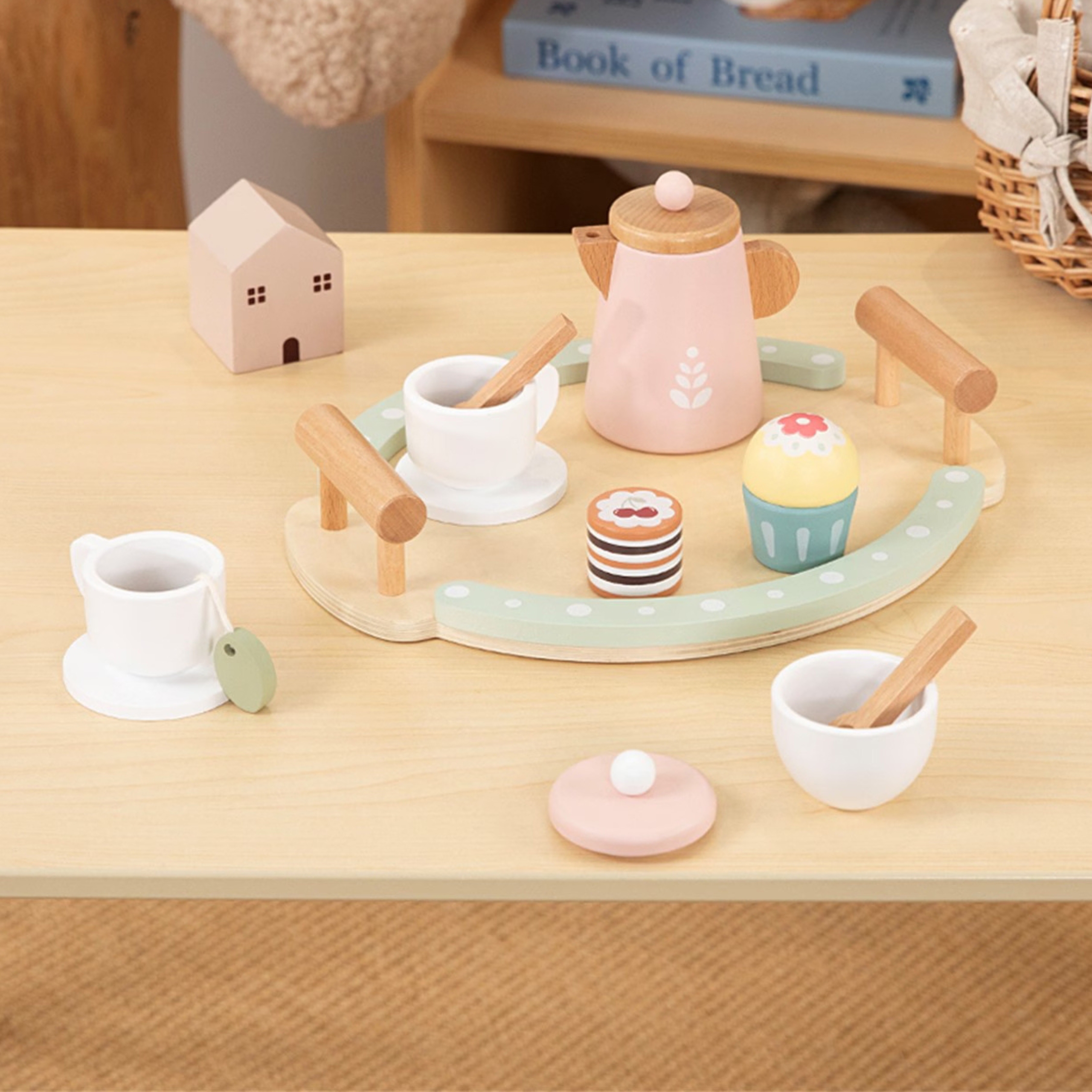 Drewniany zestaw do herbaty i kawy 12 el. fsc - 3 z 8