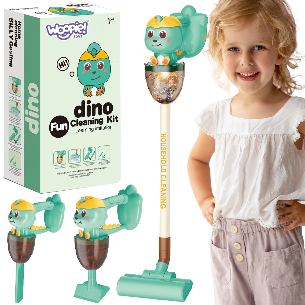 Interaktywny odkurzacz dino 3w1 funkcja ssania światło dźwięk - 31 z 31