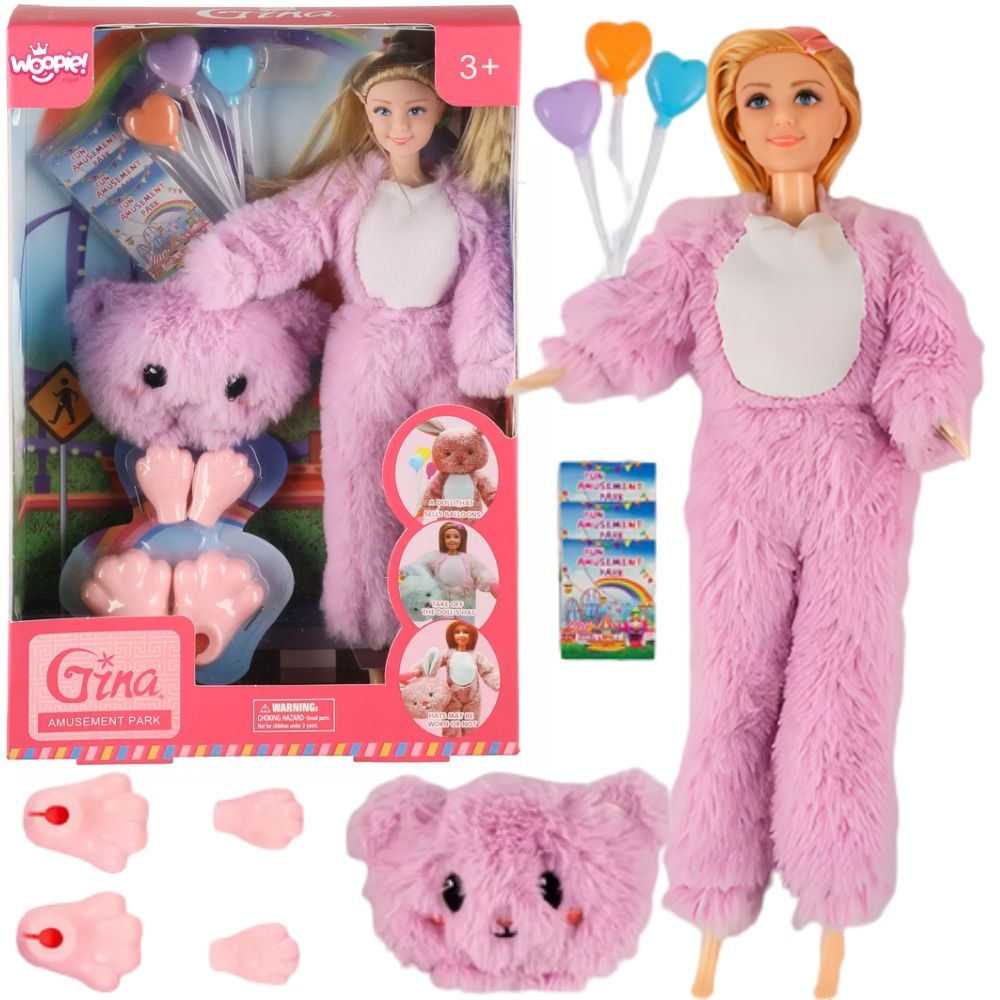 Lalka w przebraniu misia park rozrywki - 5 z 8