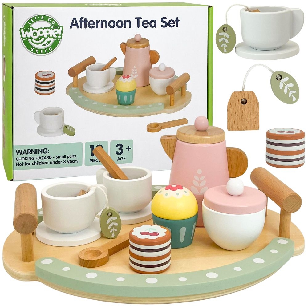 WOOPIE GREEN Drewniany Zestaw do Herbaty i Kawy 12 el. FSC WOOPIE GREEN Drewniany Zestaw do Herbaty i Kawy 12 el. FSC