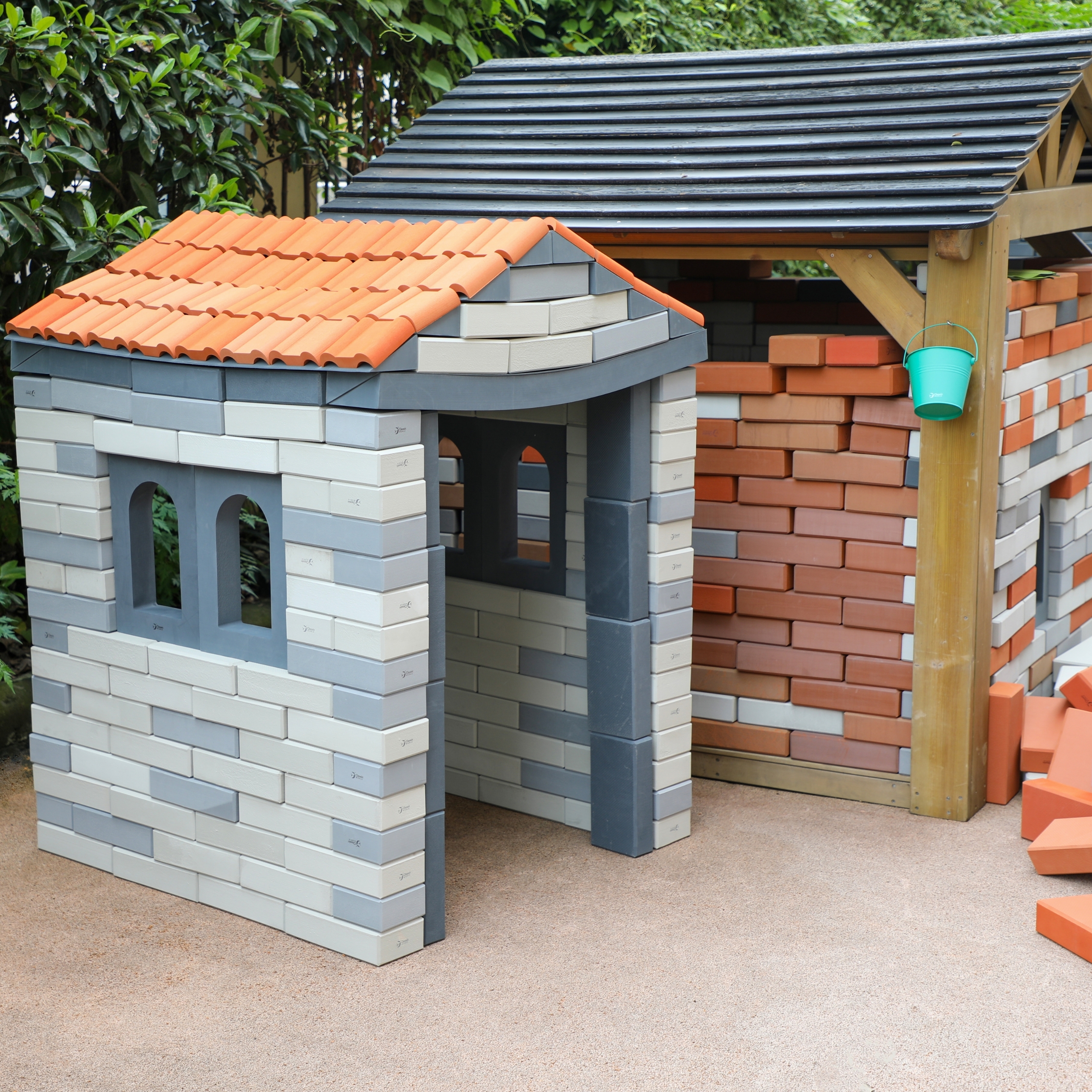 Mega klocki cegiełki eva 90 szt. konstrukcyjne miękkie do budowania - 5 z 13