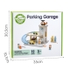 WOOPIE GREEN Drewniany Parking Piętrowy z Autkami i Figurkami