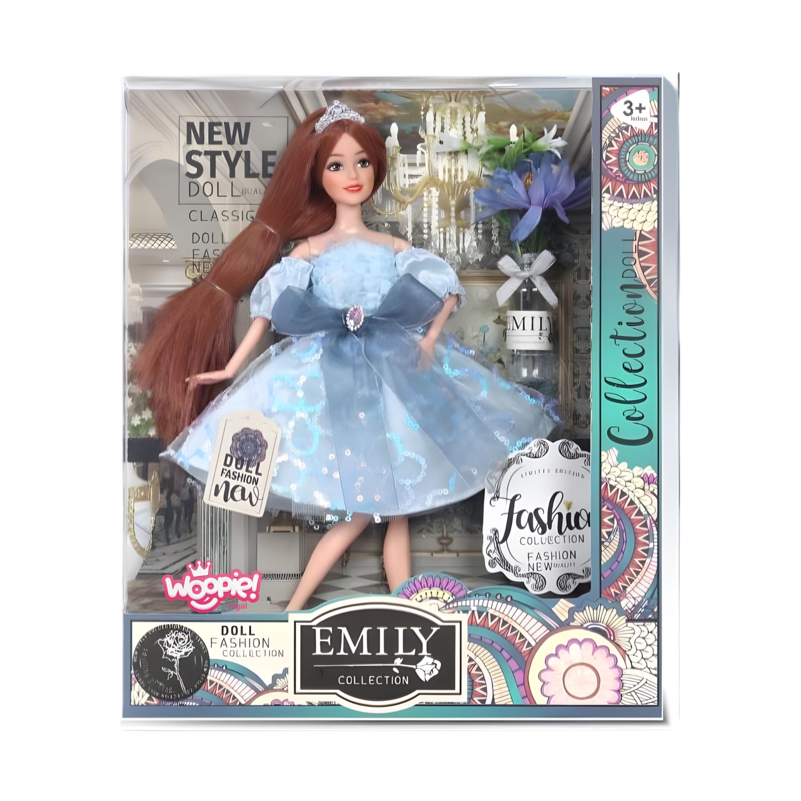 Lalka emi w błękitnej sukience tiulowej - 3 z 3