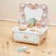TOOKY TOY Drewniana Toaletka Akcesoria Lustro + Kosmetyki