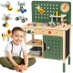 WOOPIE GREEN Drewniany Warsztat STEM Zestaw z Narzędziami