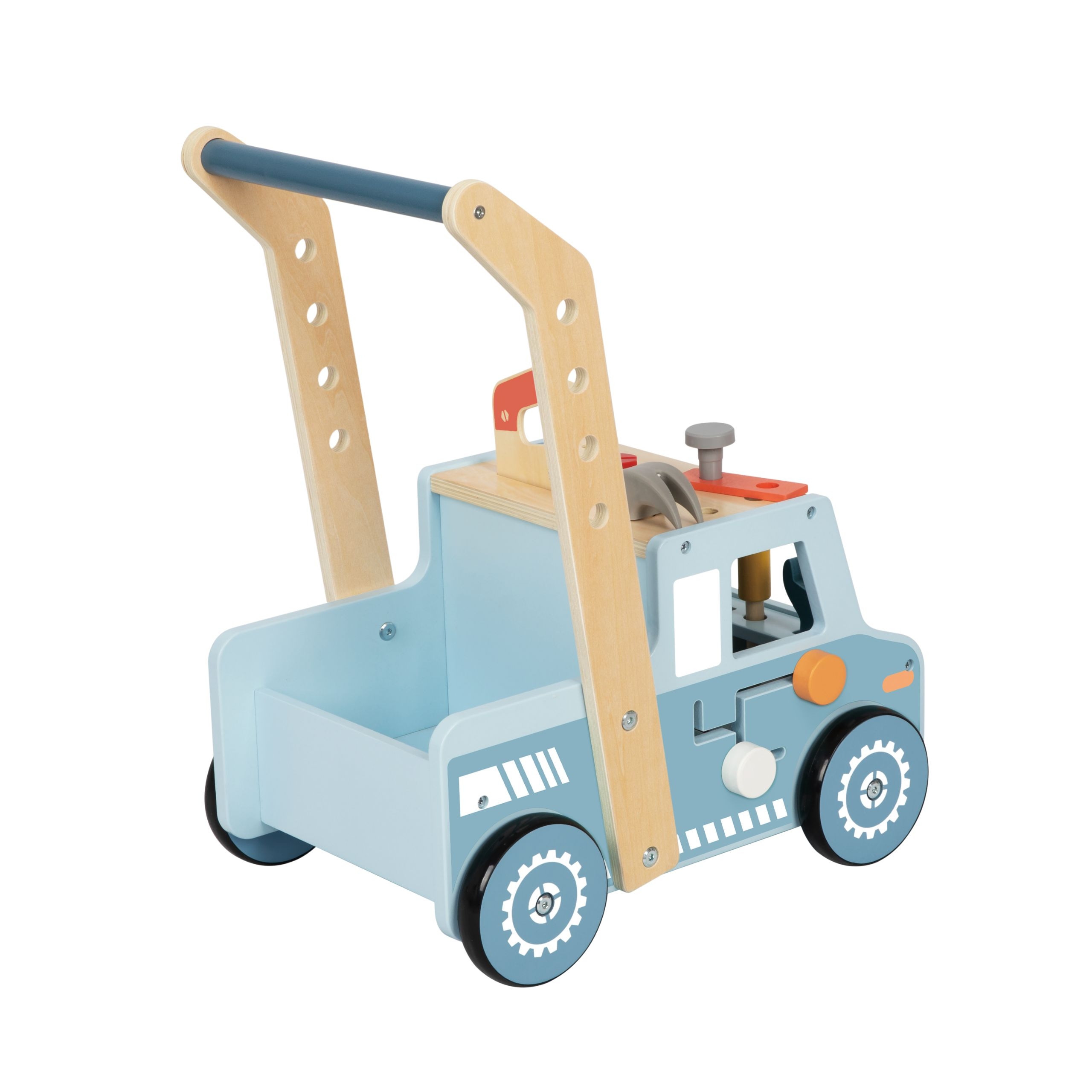 Drewniany chodzik samochód mini warsztat stem - 4 z 6