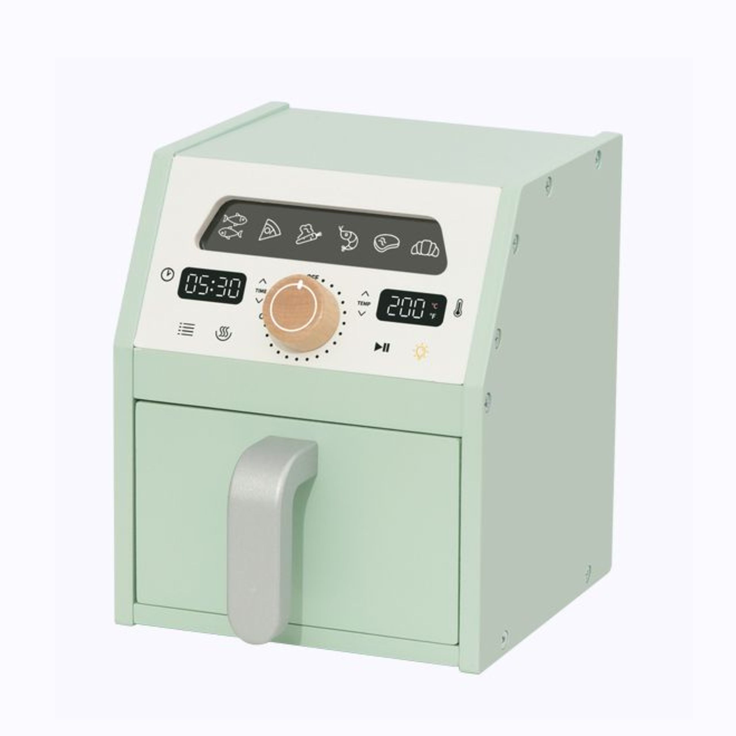 Drewniany air fryer frytkownica beztłuszczowa - 3 z 5