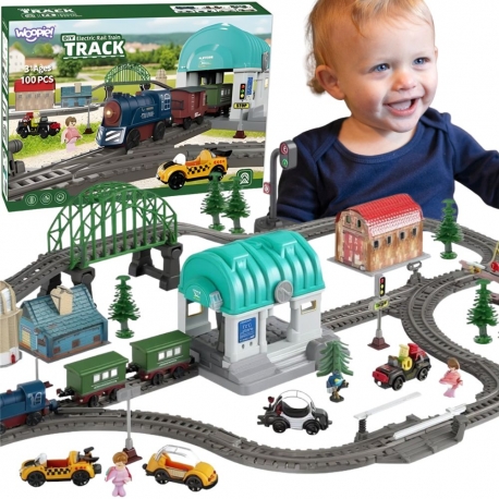 WOOPIE Pociąg Elektryczny Kolejka Zestaw Miasteczko