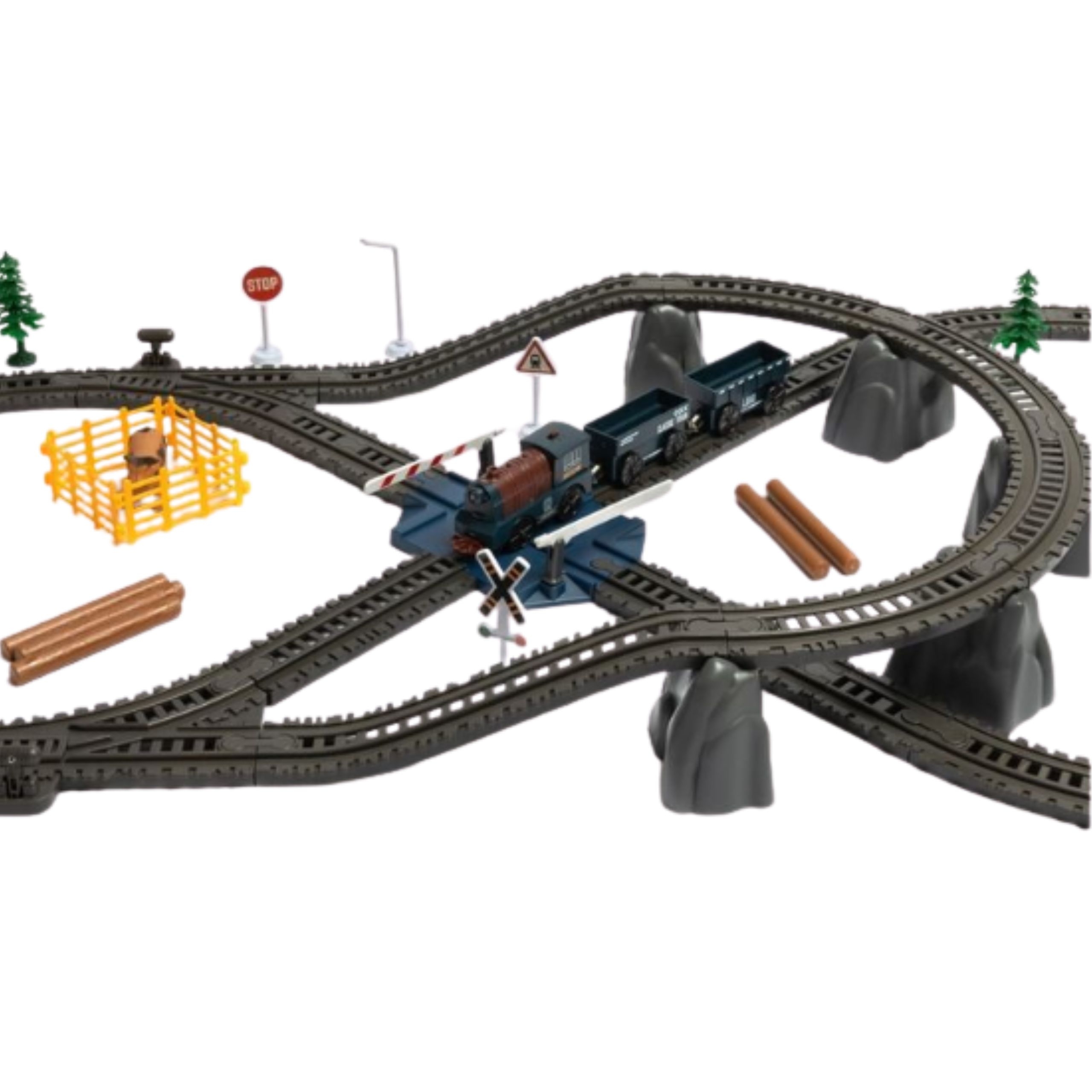 Kolejka elektryczna lokomotywa towarowa tor xxl 90 el. - 6 z 8