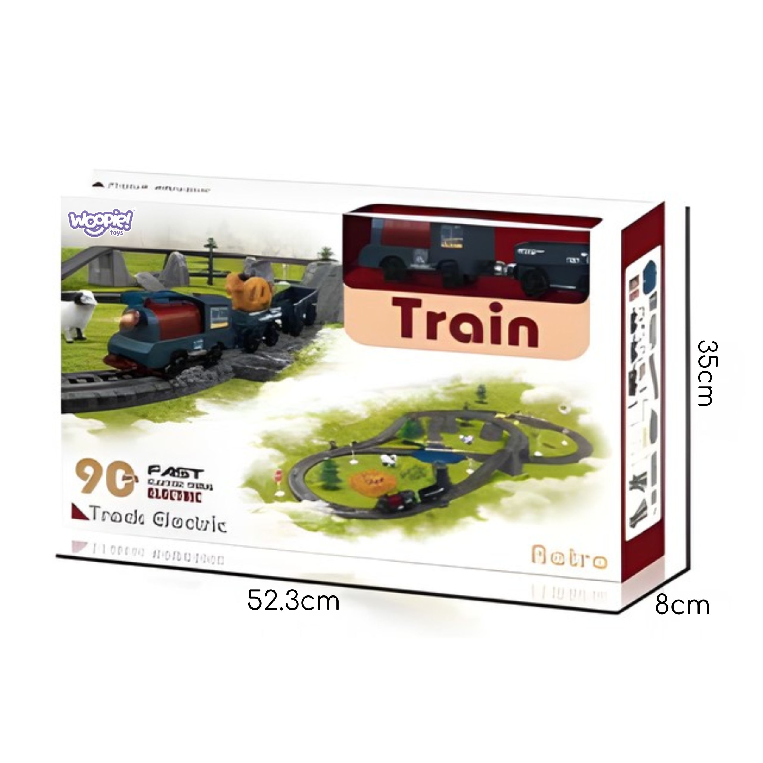 Kolejka elektryczna lokomotywa towarowa tor xxl 90 el. - 8 z 8