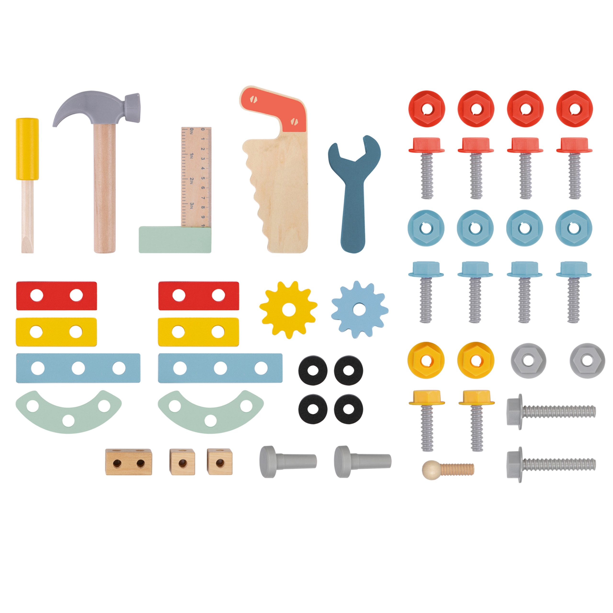 Drewniany chodzik samochód mini warsztat stem - 6 z 6
