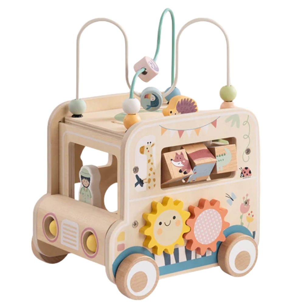 Drewniana kostka aktywności samochód terenowy safari fsc - 8 z 9