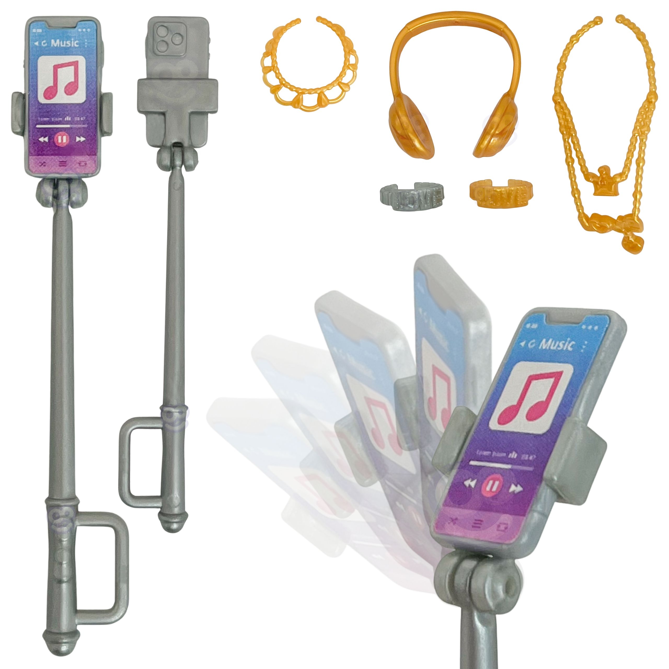 Lalka lili modelka stylistka modowa z akcesoriamii - 5 z 14