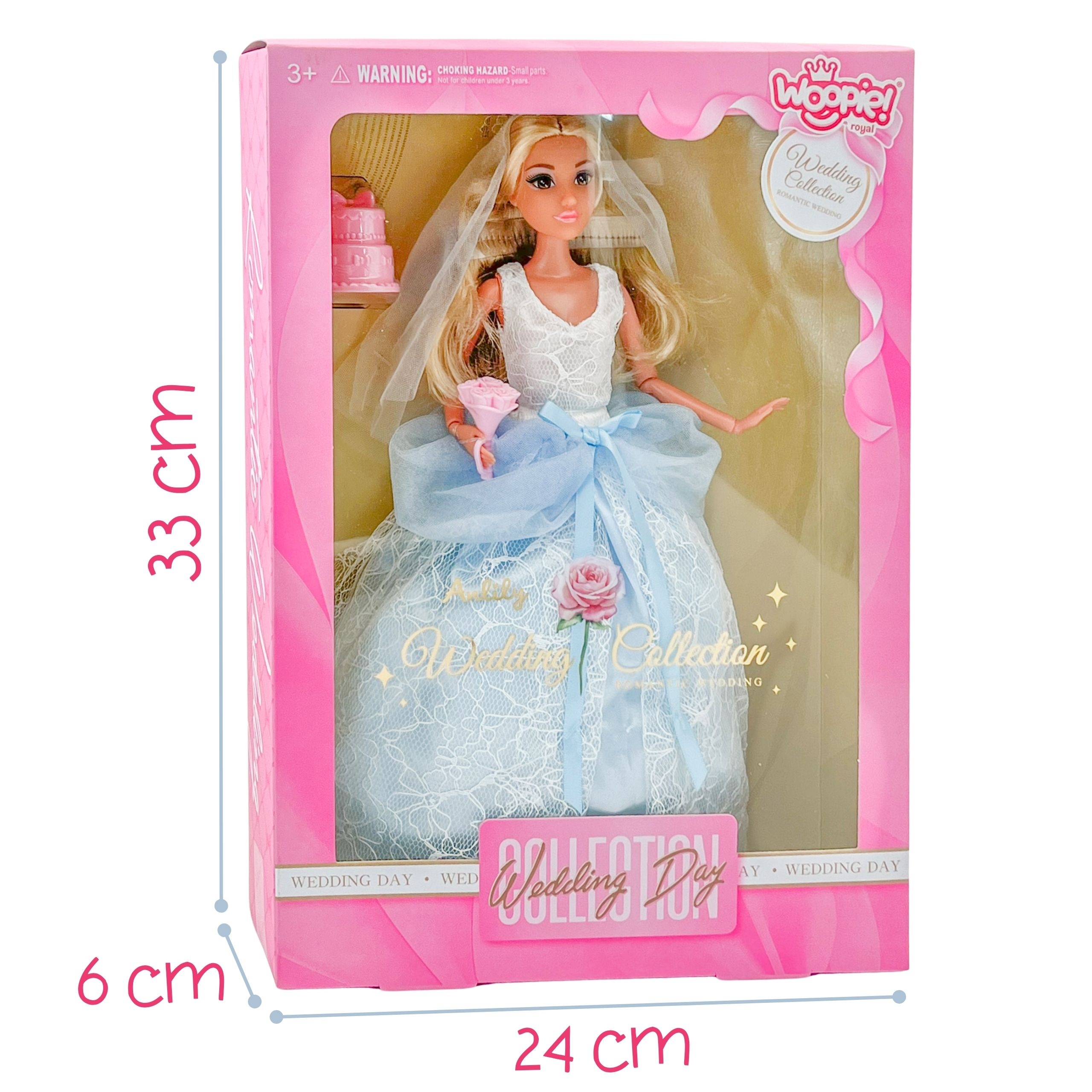 Lalka modowa lily panna młoda z tortem - 4 z 4