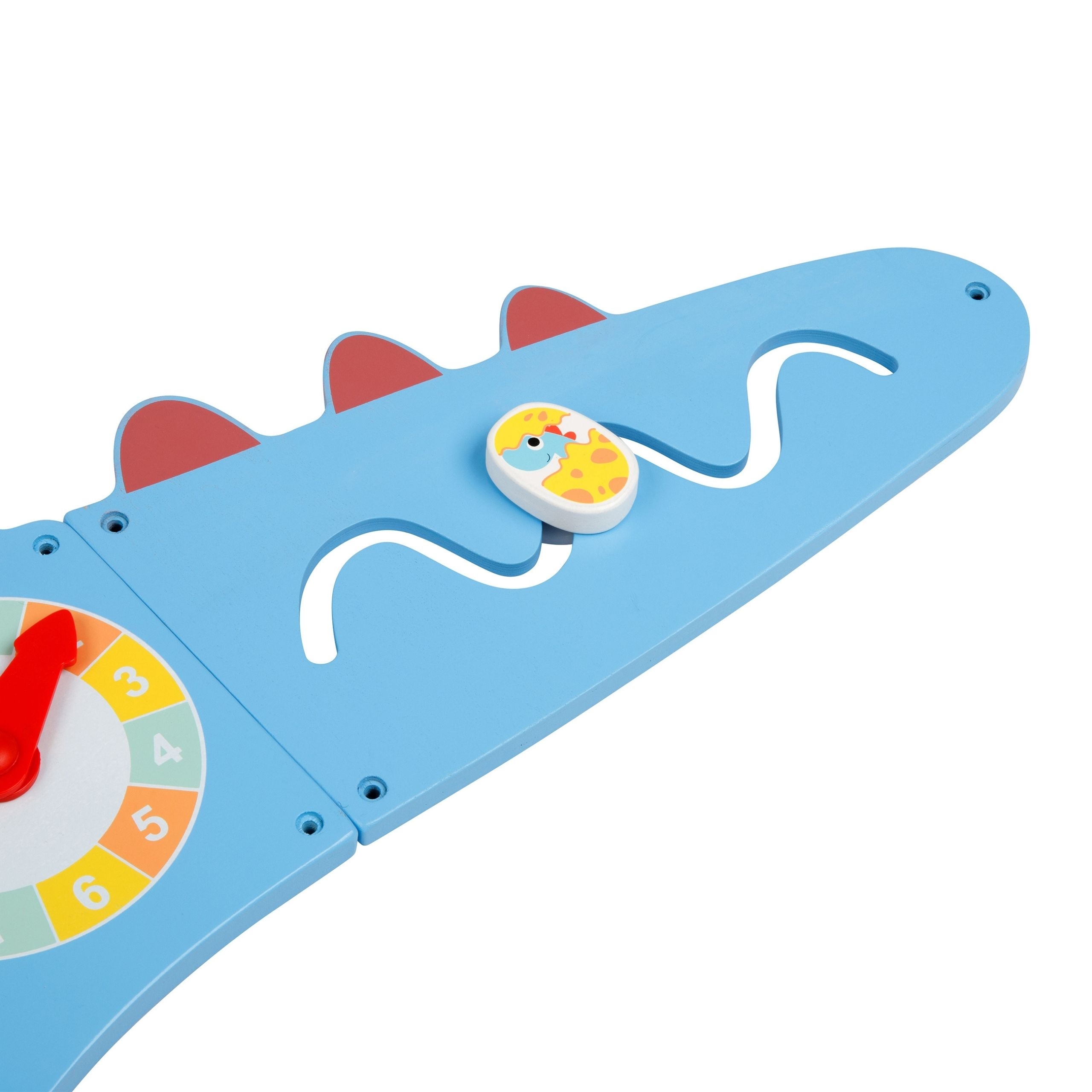 Drewniana ścienna tablica manipulacyjna dinozaur montessori fsc - 5 z 6