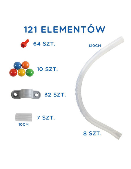 MASTERKIDZ System Rur Do Tablicy STEM 121 elementów