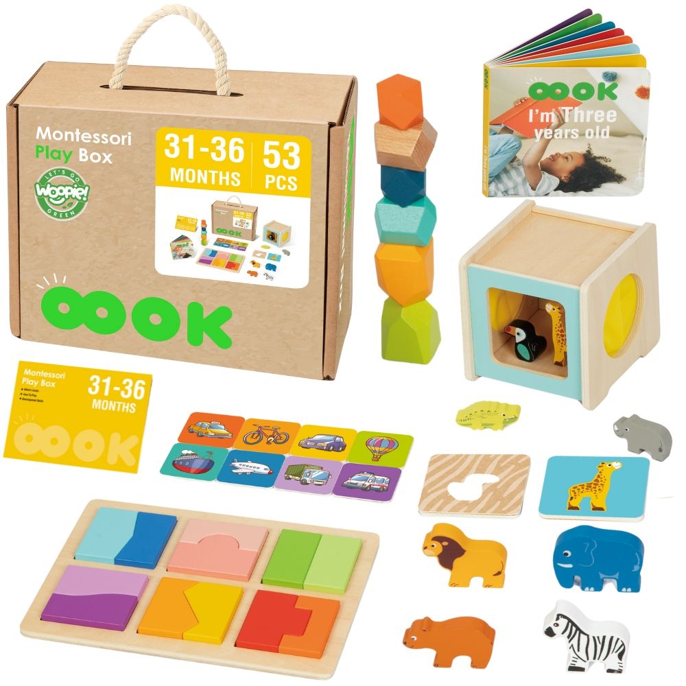 Box pudełko xxl montessori edukacyjne 7w1 sensoryczne 31-36 mies. fsc - Opis główny Odkryj świat fascynującej nauki i kreatywnej zabawy z zestawem Montessori Play Box,...