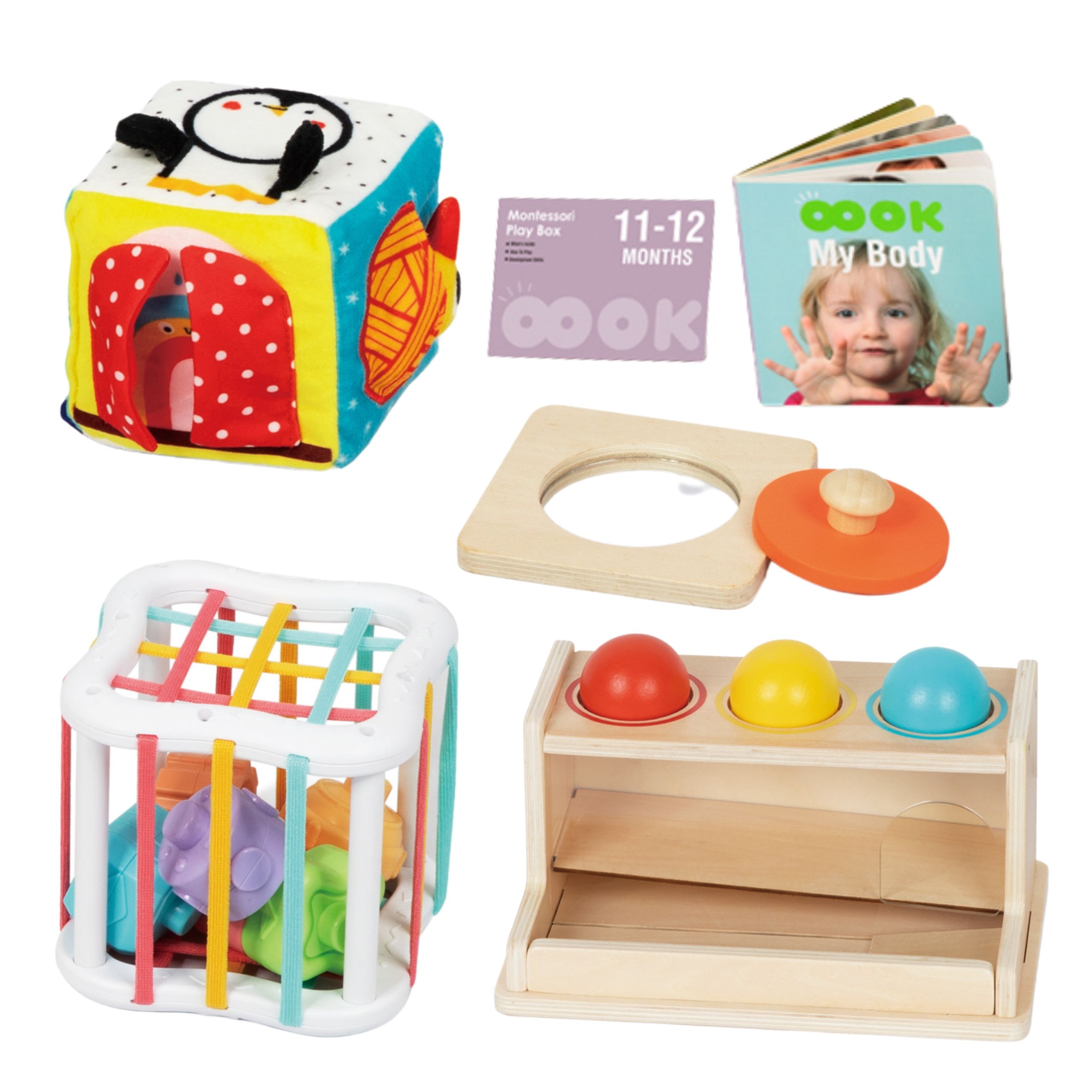 Pudełko box 5w1 montessori edukacujny 11-12m fsc - 8 z 9
