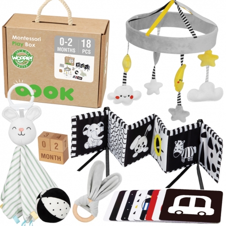 WOOPIE GREEN Pudełko XXL Montessori Sensoryka i Edukacja 7w1