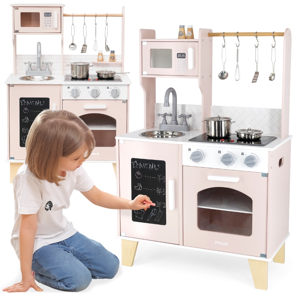 Polarb drewniana kuchnia światło dźwięk + akcesoria - 13 z 16