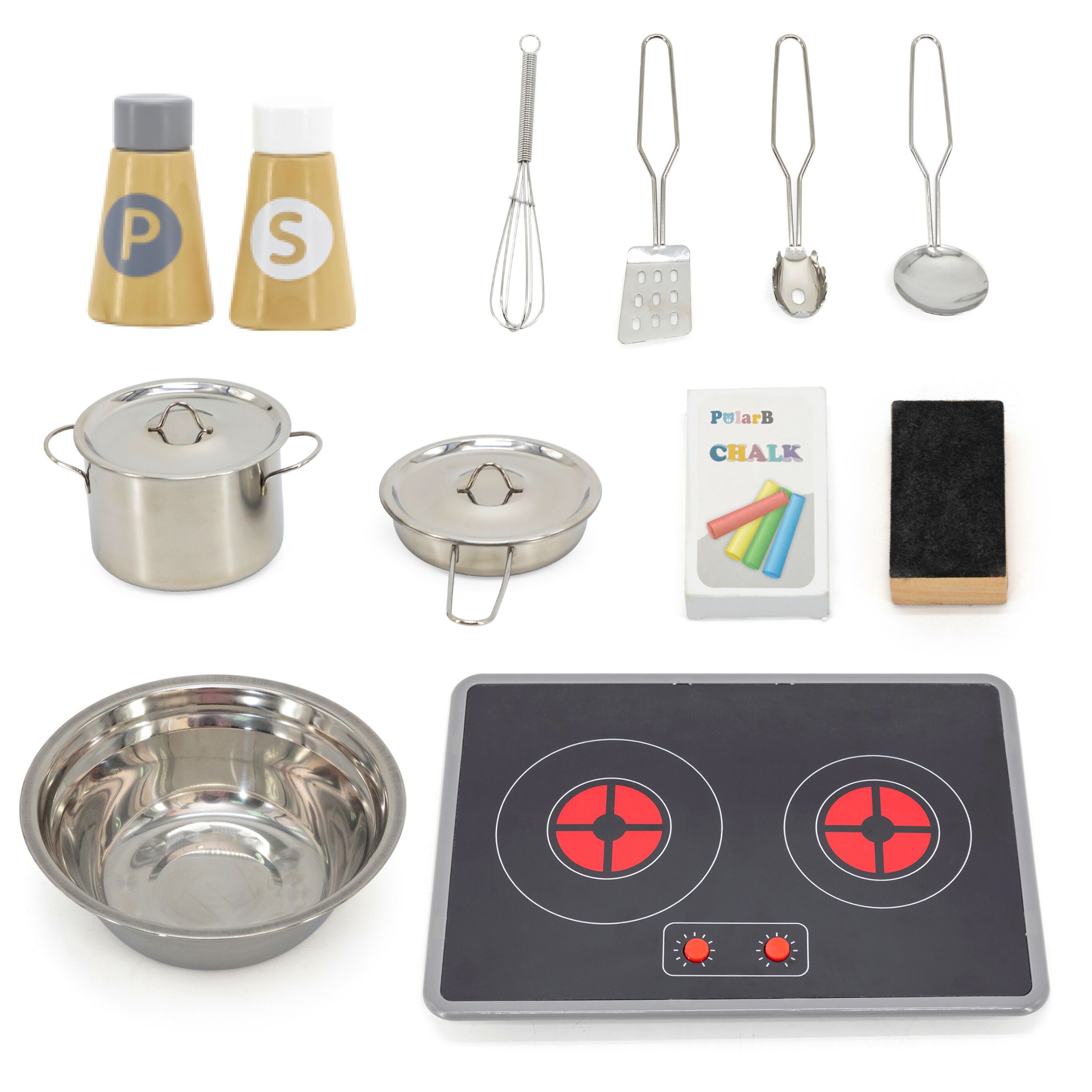 Polarb drewniana kuchnia światło dźwięk + akcesoria - 14 z 16