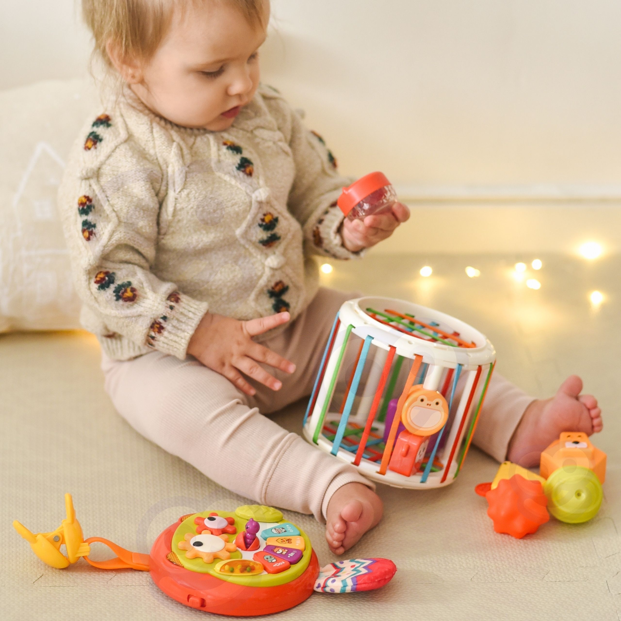 Kostka Muzyczna WOOPIE - Sensoryczny Bębenek Edukacyjny - 10 z 13