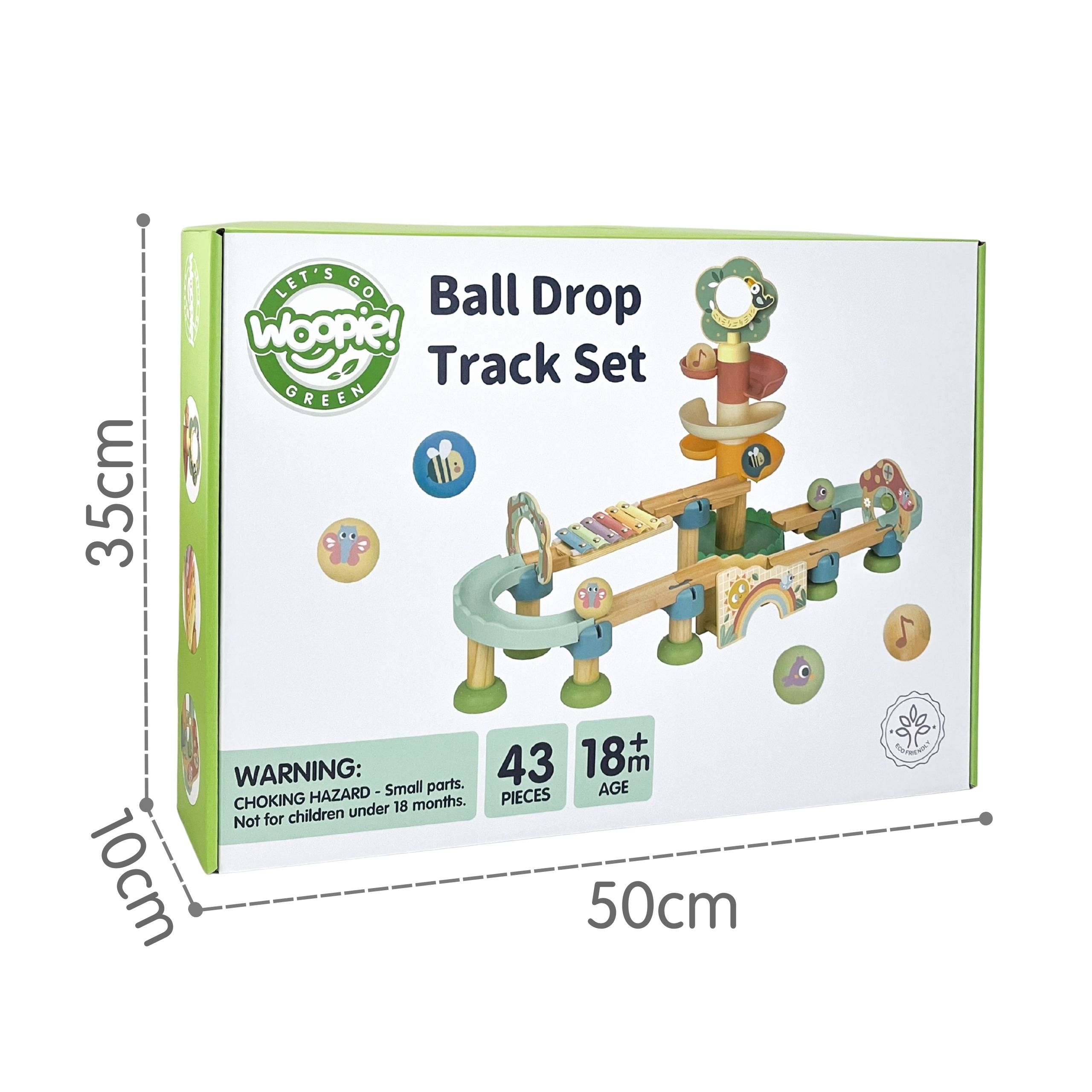 Drewniany tor kulkowy z efektami dźwiękowymi cymbałki fsc - 13 z 13