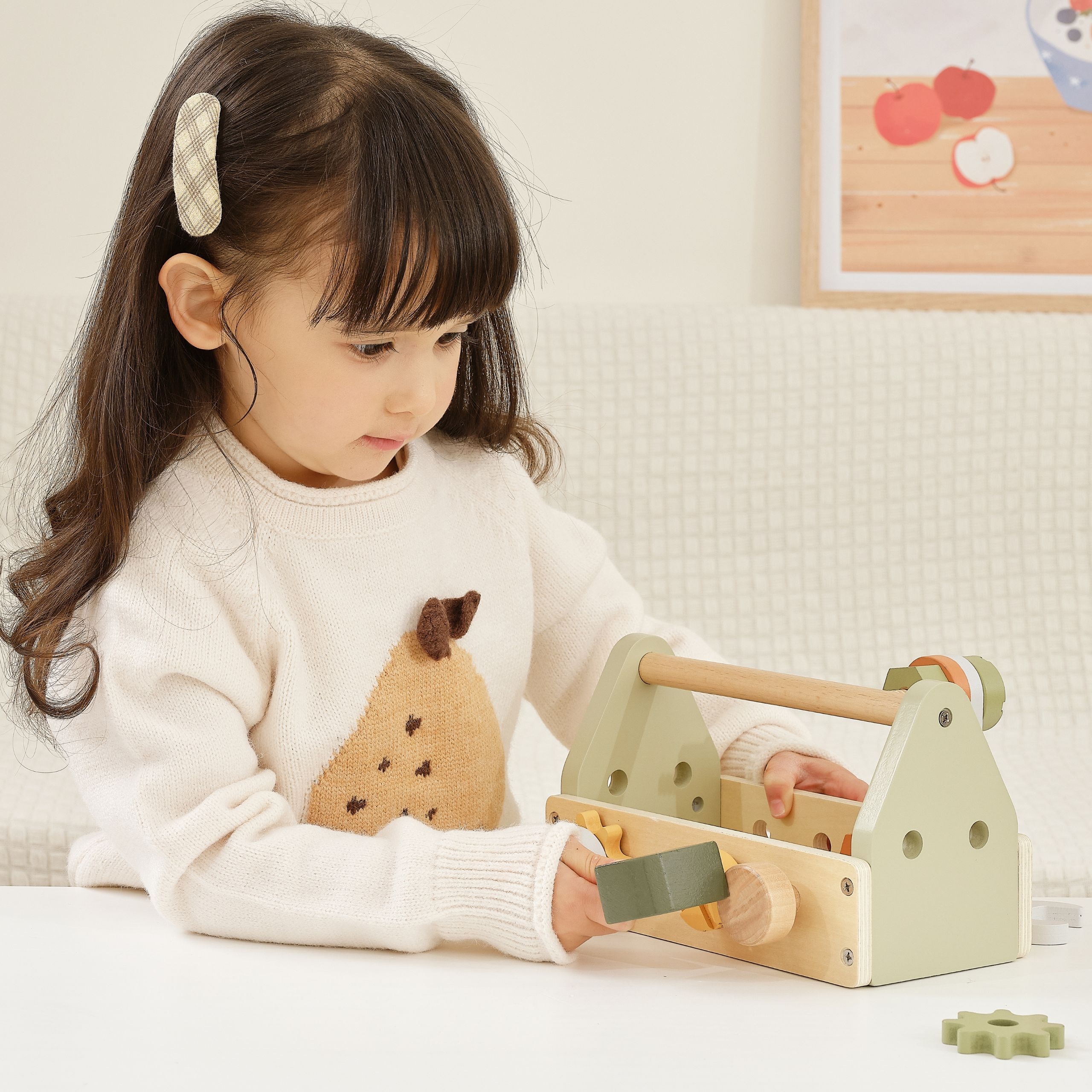 VIGA PolarB Skrzynka z Narzędziami Zestaw Drewniany