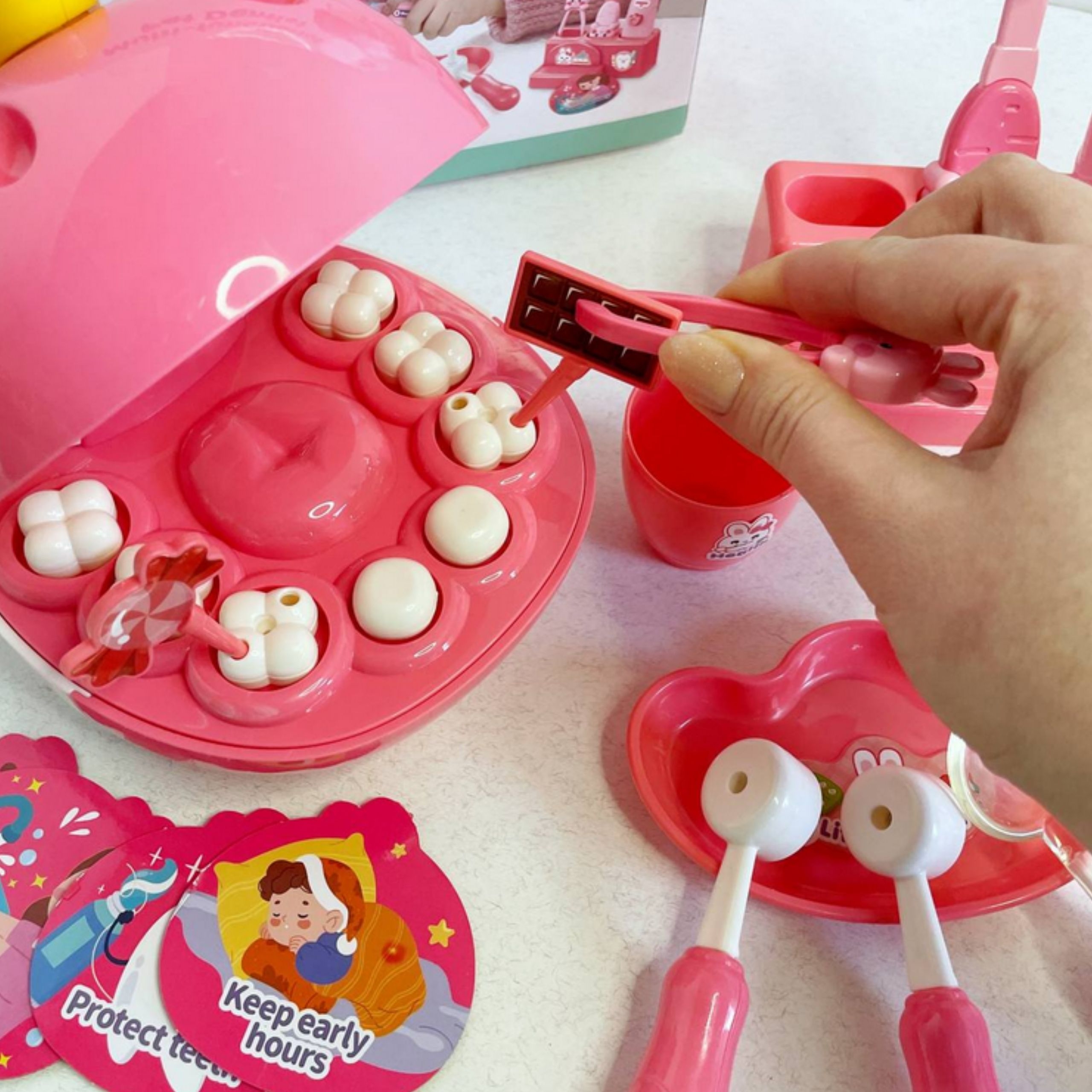 Zestaw małego dentysty głowa jednorożca akcesoria - 2 z 8