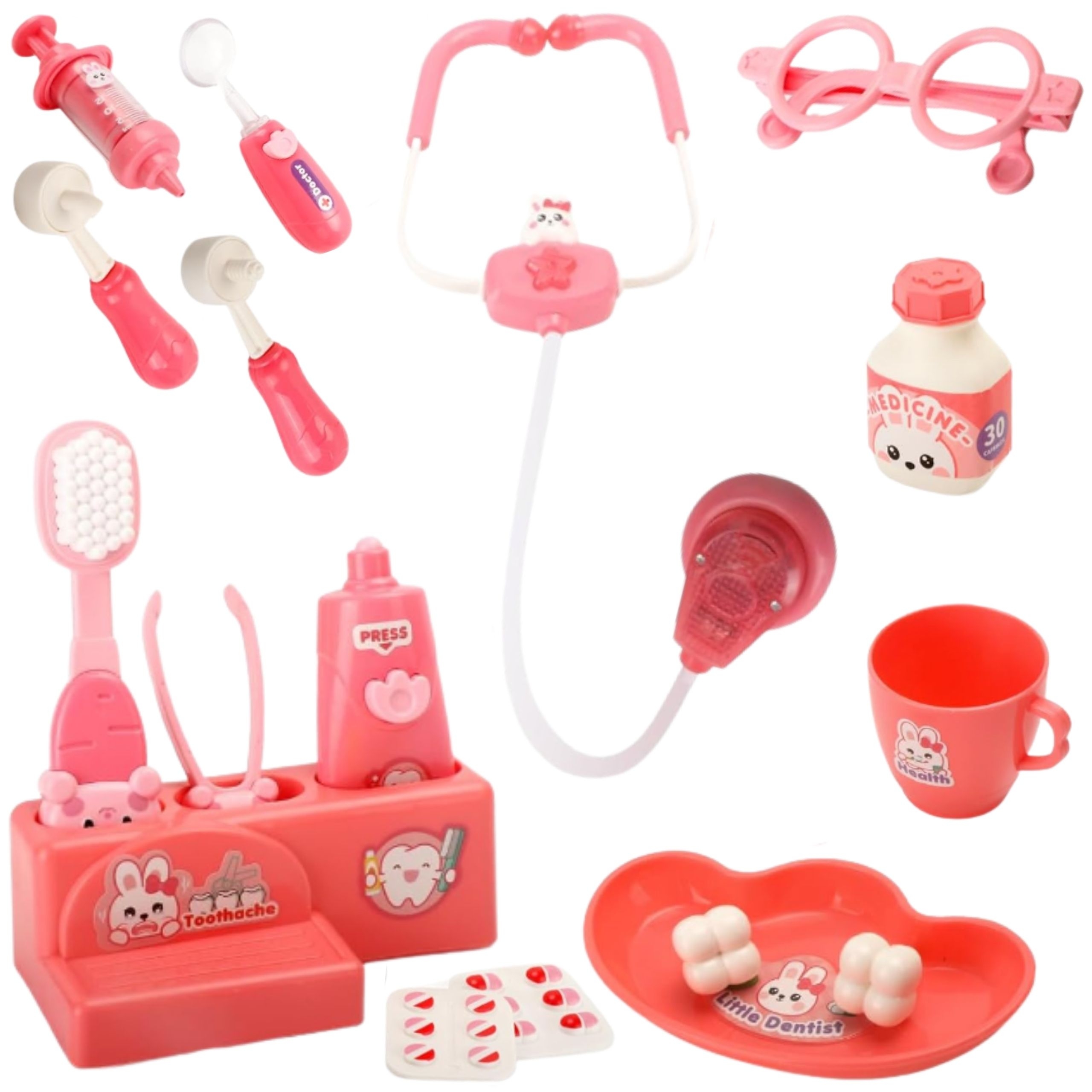 Zestaw małego dentysty głowa jednorożca akcesoria - 6 z 8