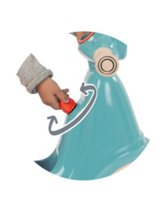 Smoby Niebieski jeździk skuter Retro Ciche koła Scooter 2