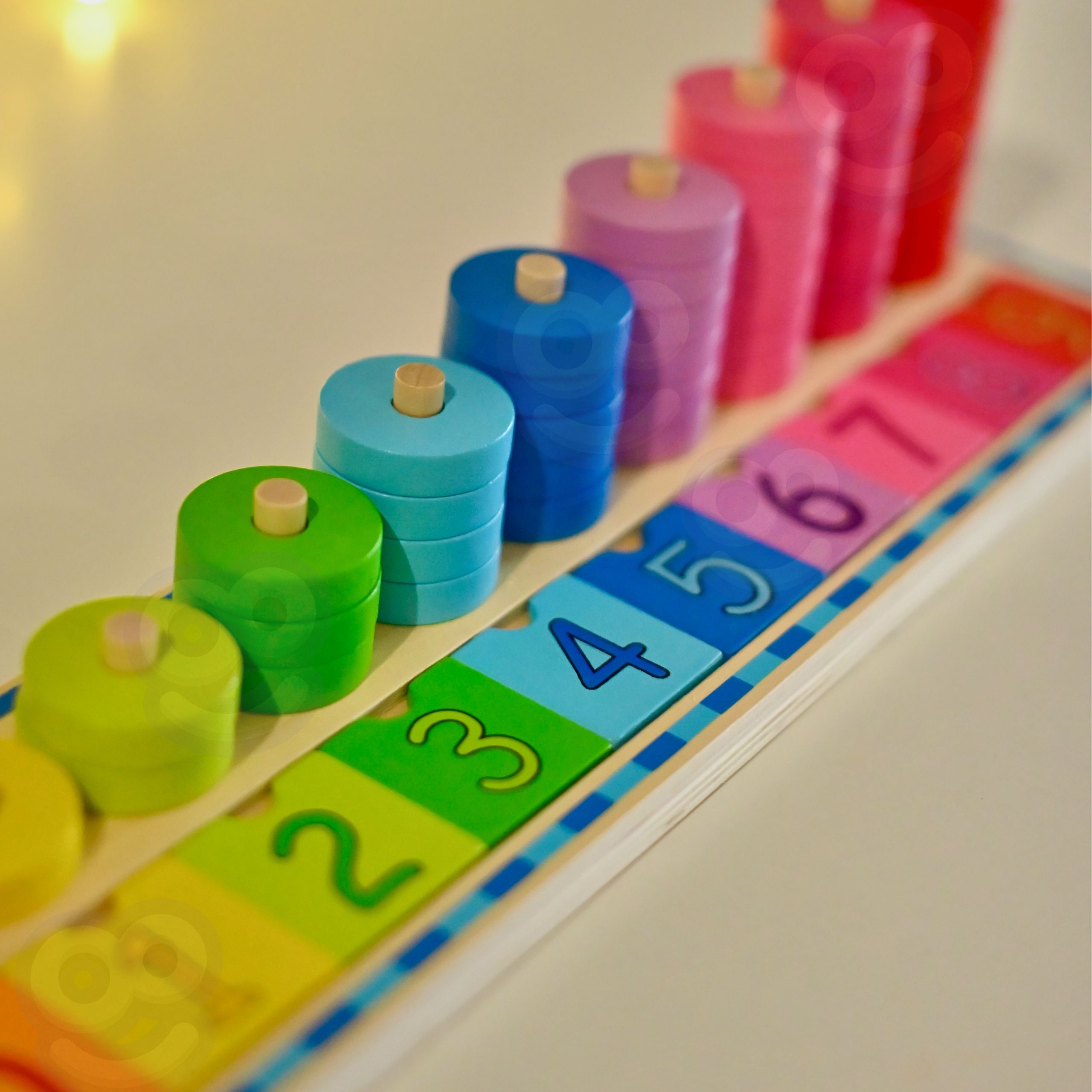 Układanka nauka liczenia i kolorów montessori 56 el. - 21 z 22