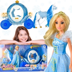 WOOPIE Lalka Lodowa Księżniczka Lily i Magiczny Powóz Karoca Akcesoria