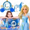 WOOPIE ROYAL Lalka Lodowa Księżniczka Lily i Magiczny Duży Powóz Karoca Akcesoria