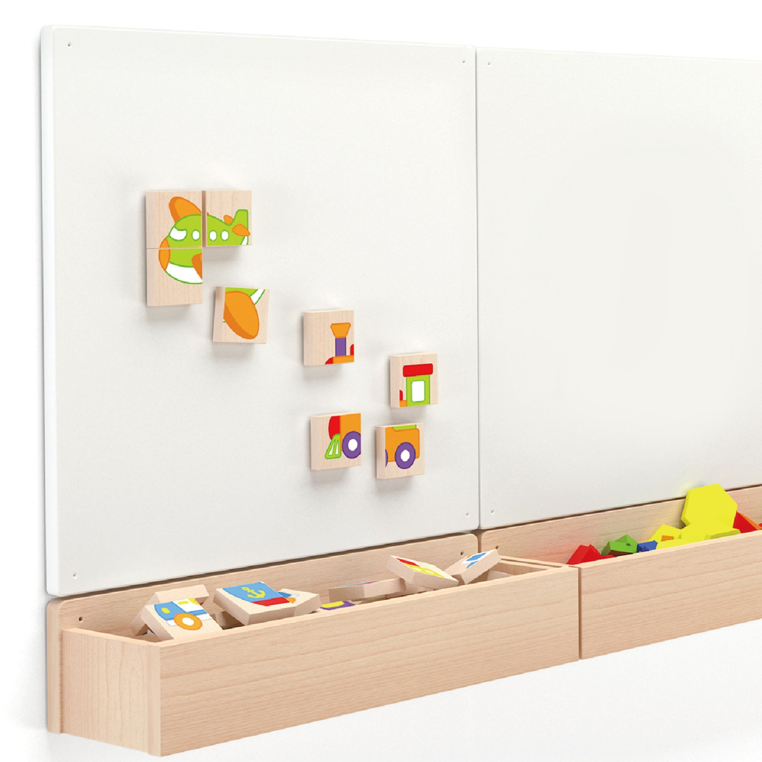 Układanka drewniana puzzle magnetyczne - pojazdy certyfikat fsc - 8 z 12