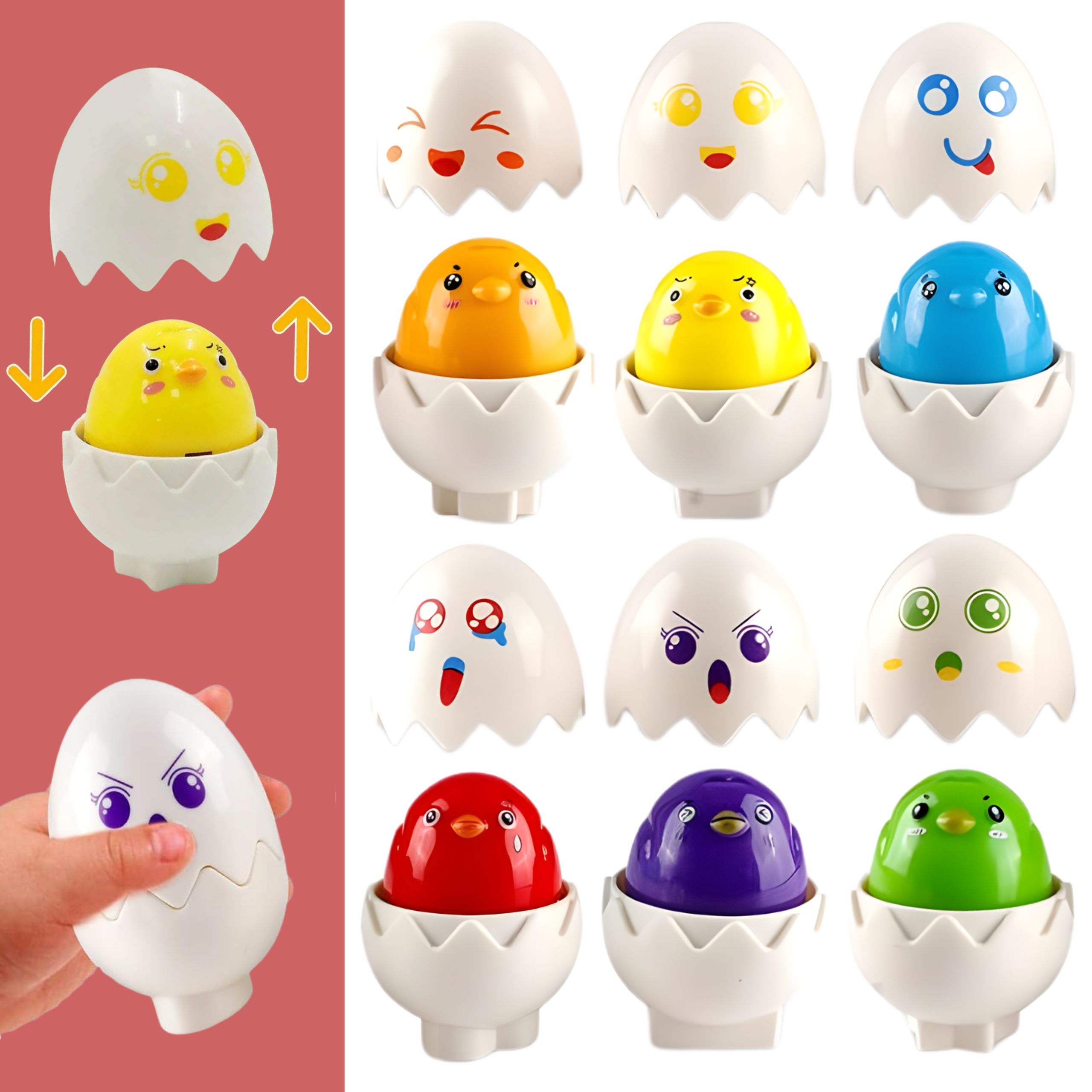 Kurczakowe Jajka - Edukacyjny Sorter Montessori - 9 z 17