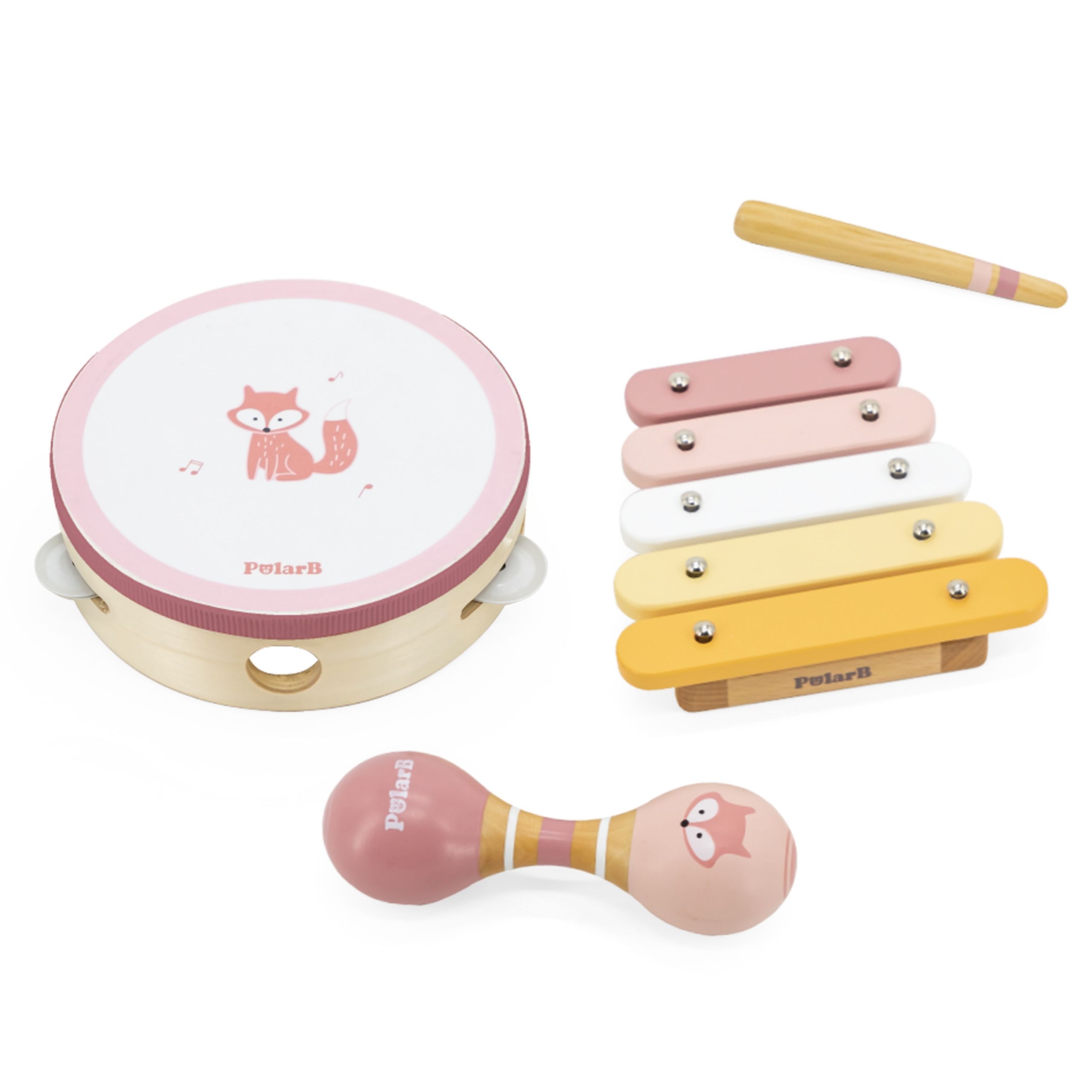 Polarb zestaw instrumentów muzycznych różowy - 9 z 11