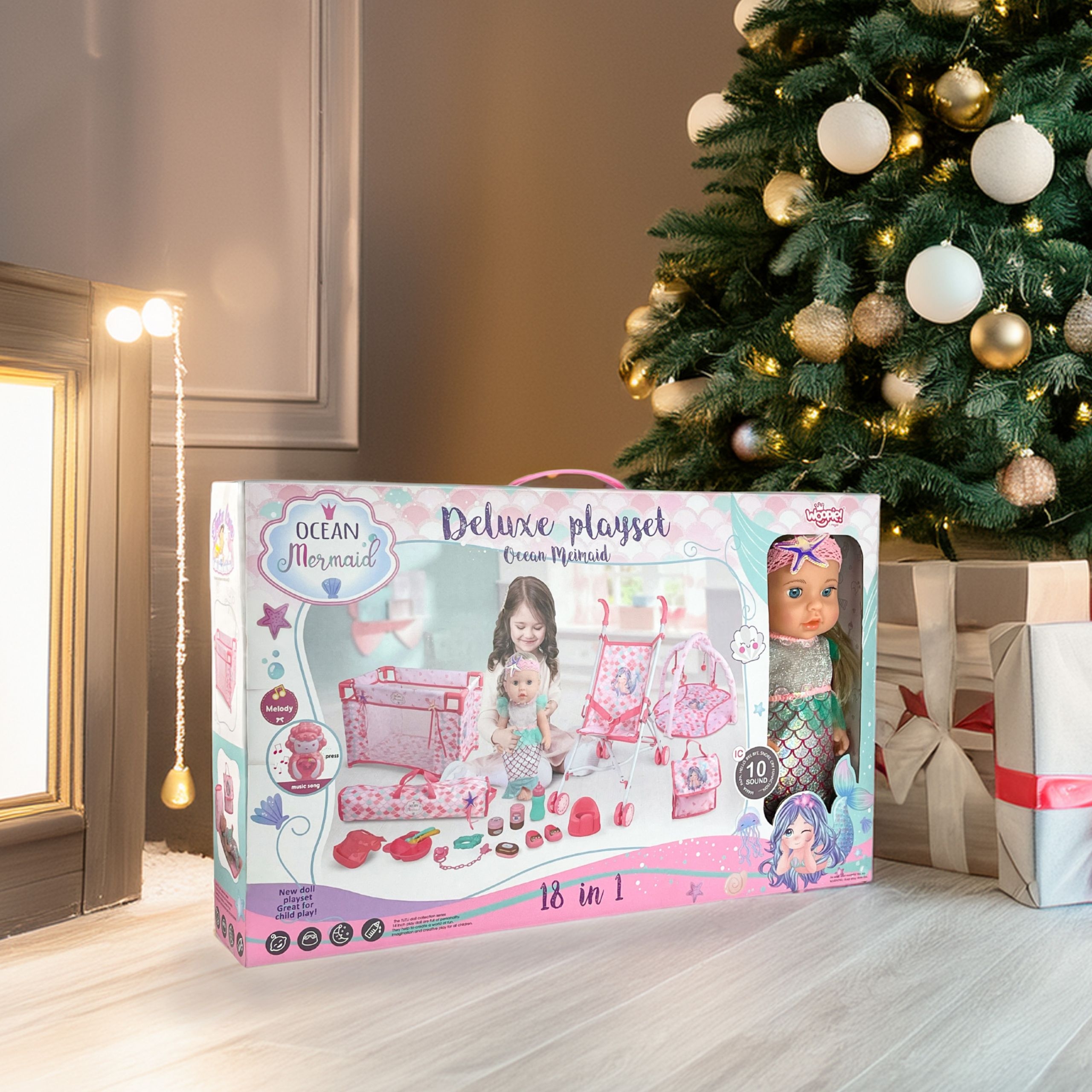 Syrenia Magia - Lalka Bobas z 18 Akcesoriami i Dźwiękami - 16 z 17