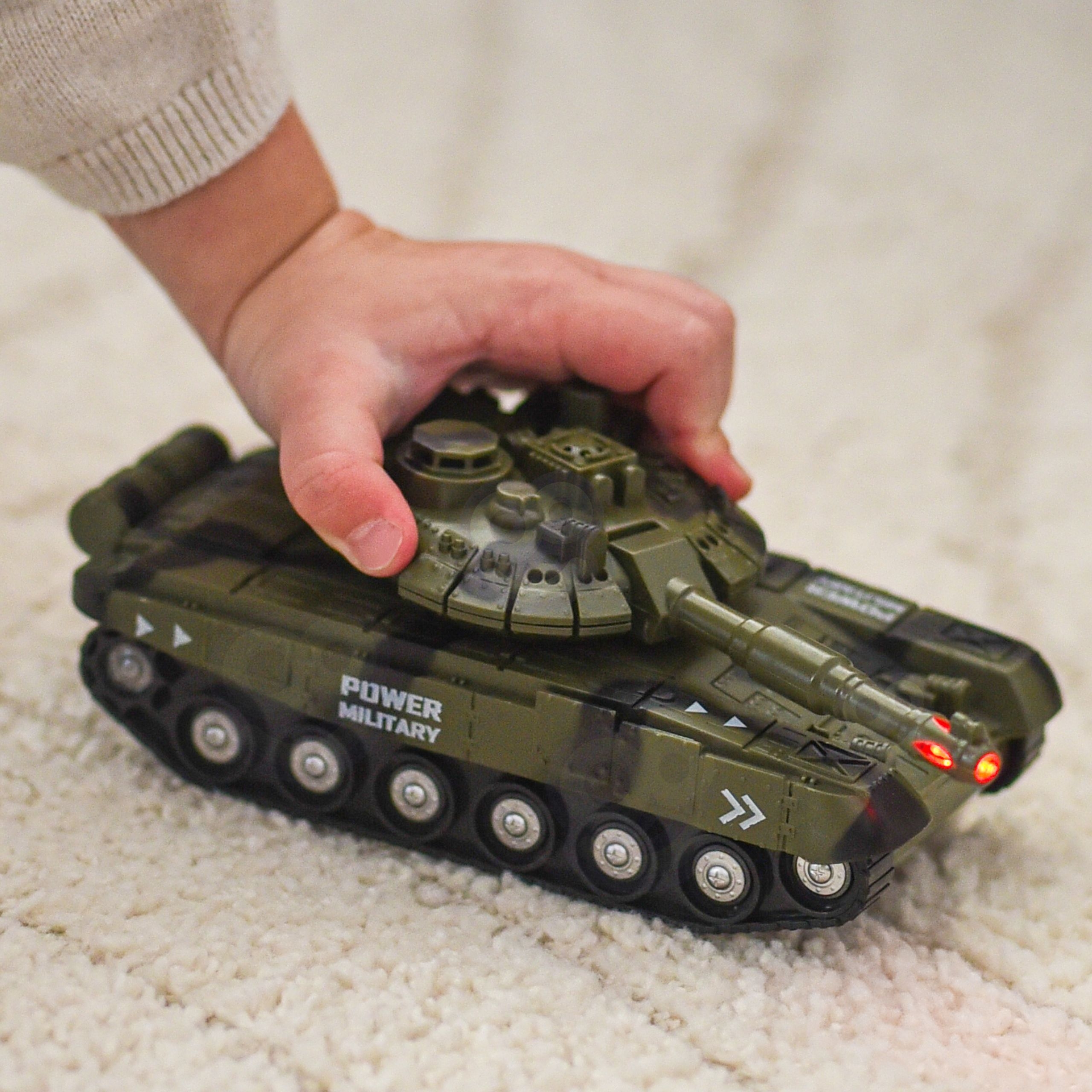 Zestaw pojazdów wojskowych z wyrzutnią czołg helikopter 4szt skala 1:20 - 7 z 19