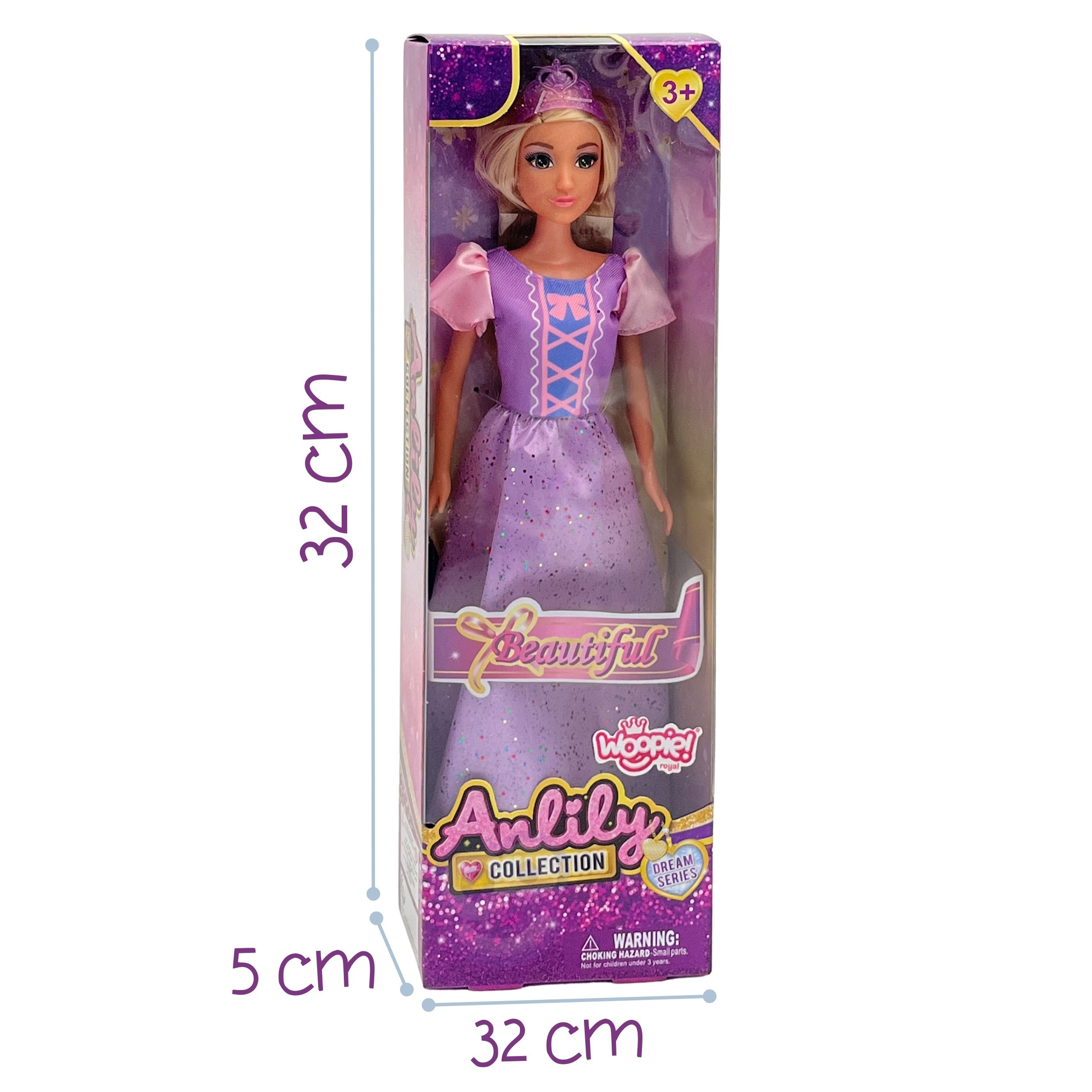 Lalka modowa lily piękna księżniczka z koroną - 5 z 7