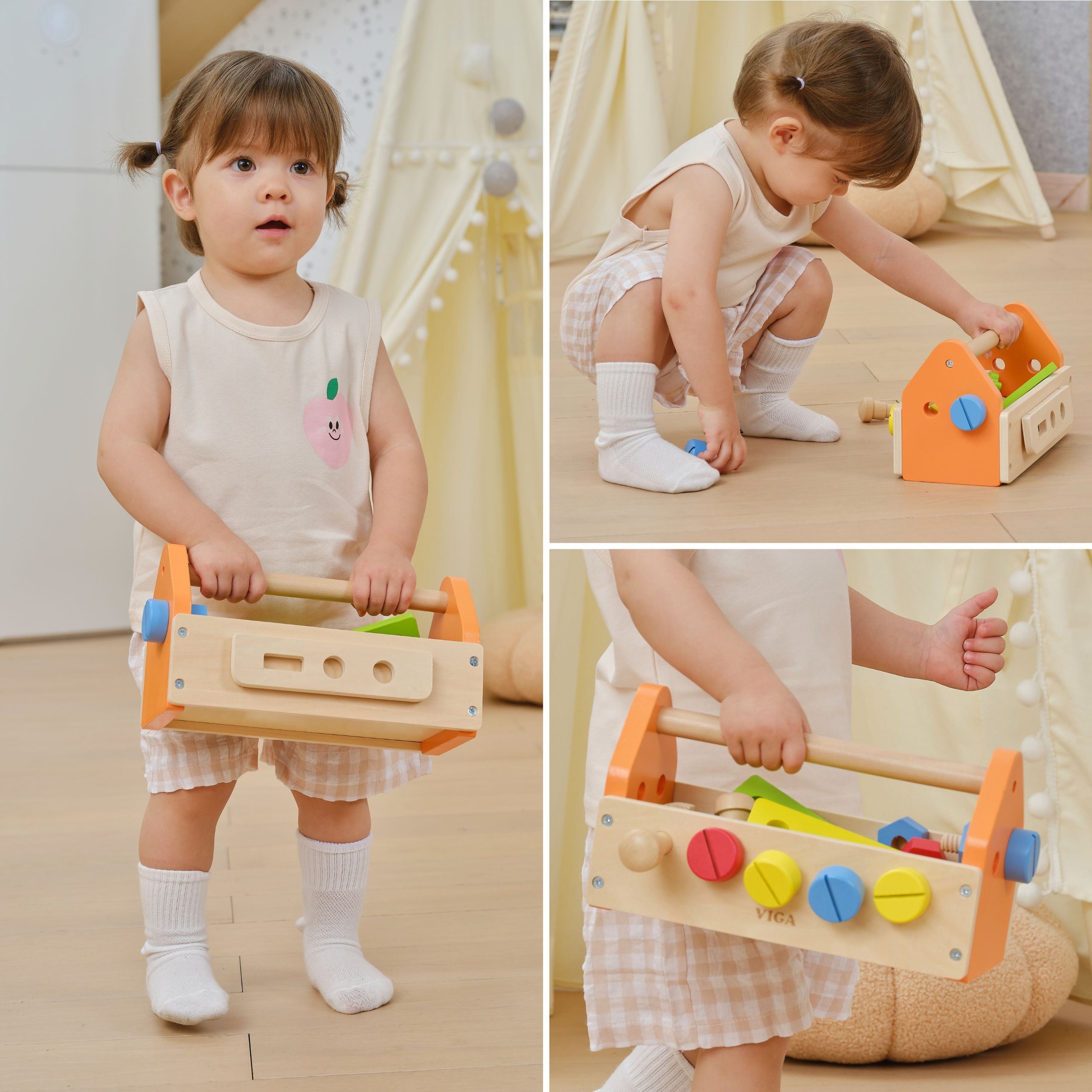 Viga Skrzynka Na Narzędzia Zestaw Drewniany