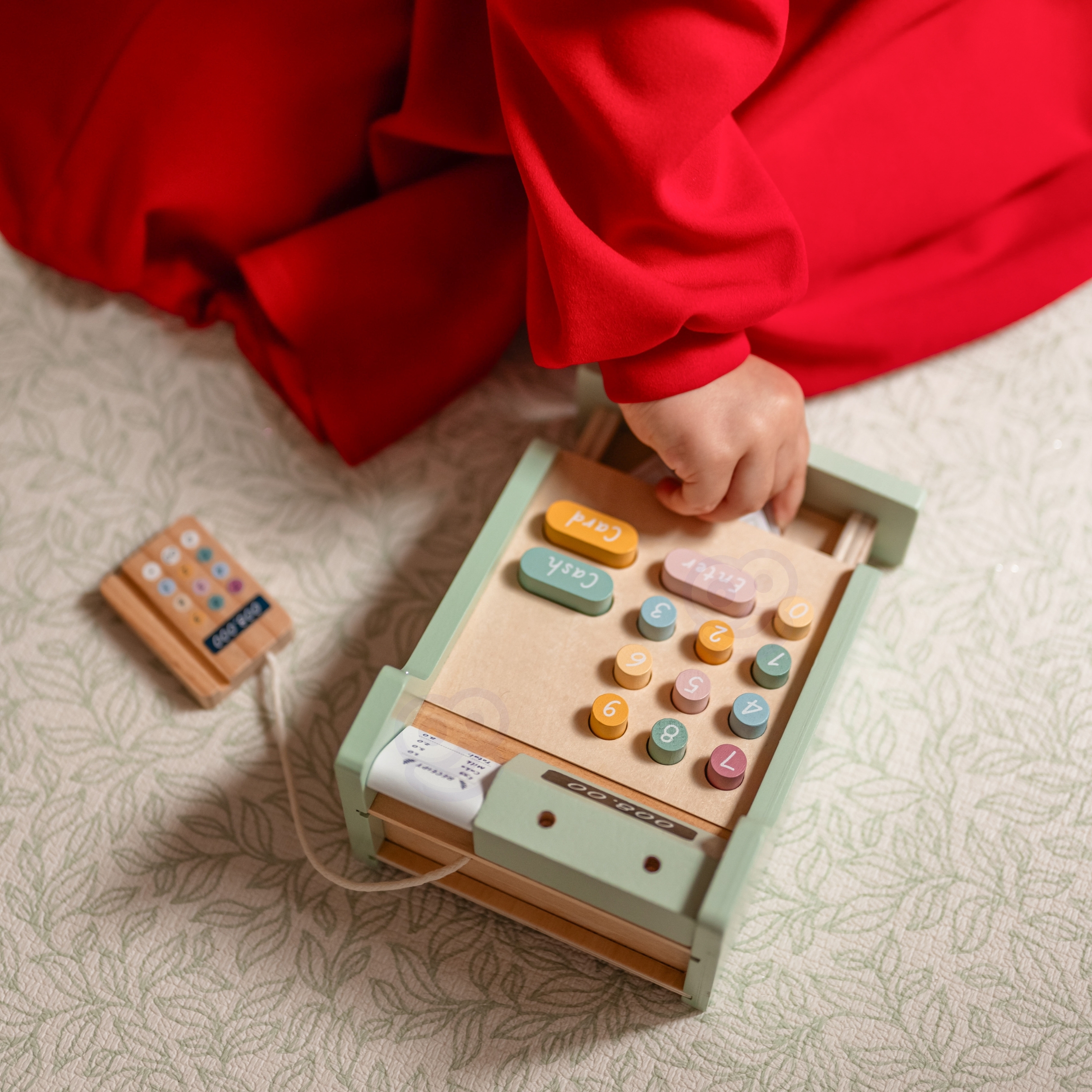 Drewniana kasa sklepowa edukacyjna z akcesoriami 23 el. fsc - 13 z 14